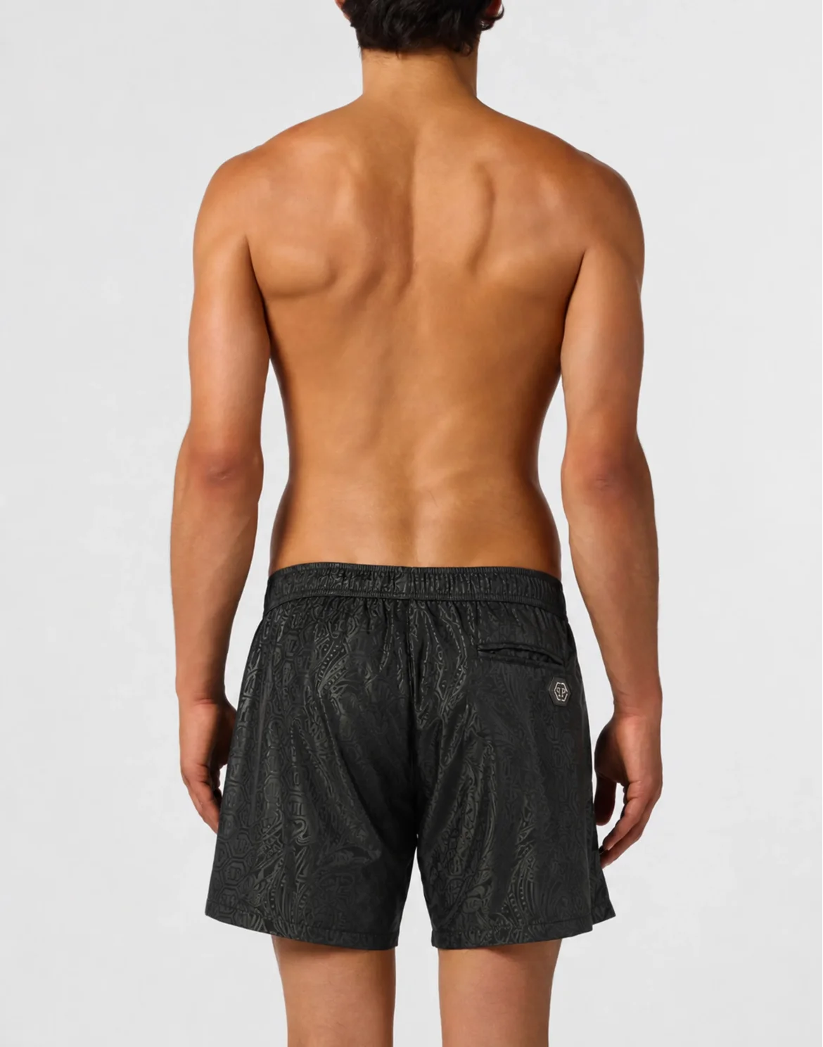Swimming Shorts Gothic Plein, цвет: Черный