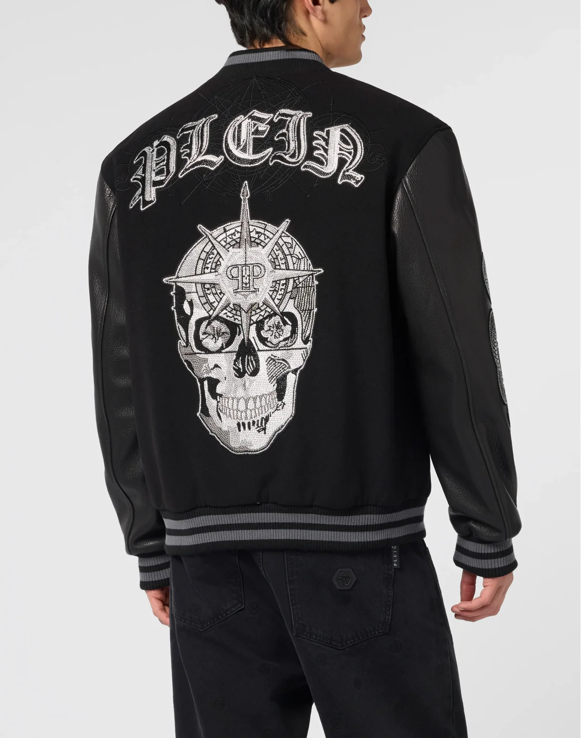 Composed Varsity Bomber Tattoo Strass, цвет: Черный