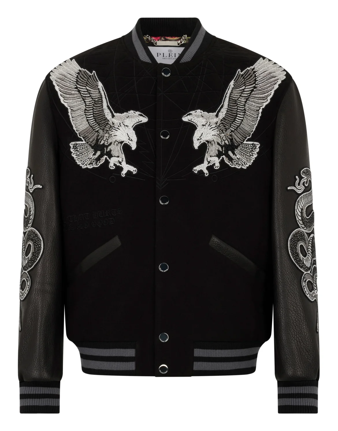 Composed Varsity Bomber Tattoo Strass, цвет: Черный
