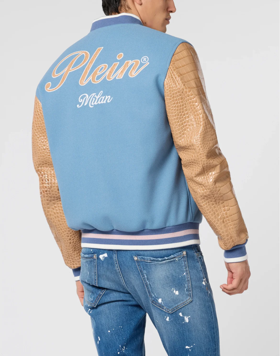 Varsity Bomber Cocco Sleeves Milan, цвет: Голубой