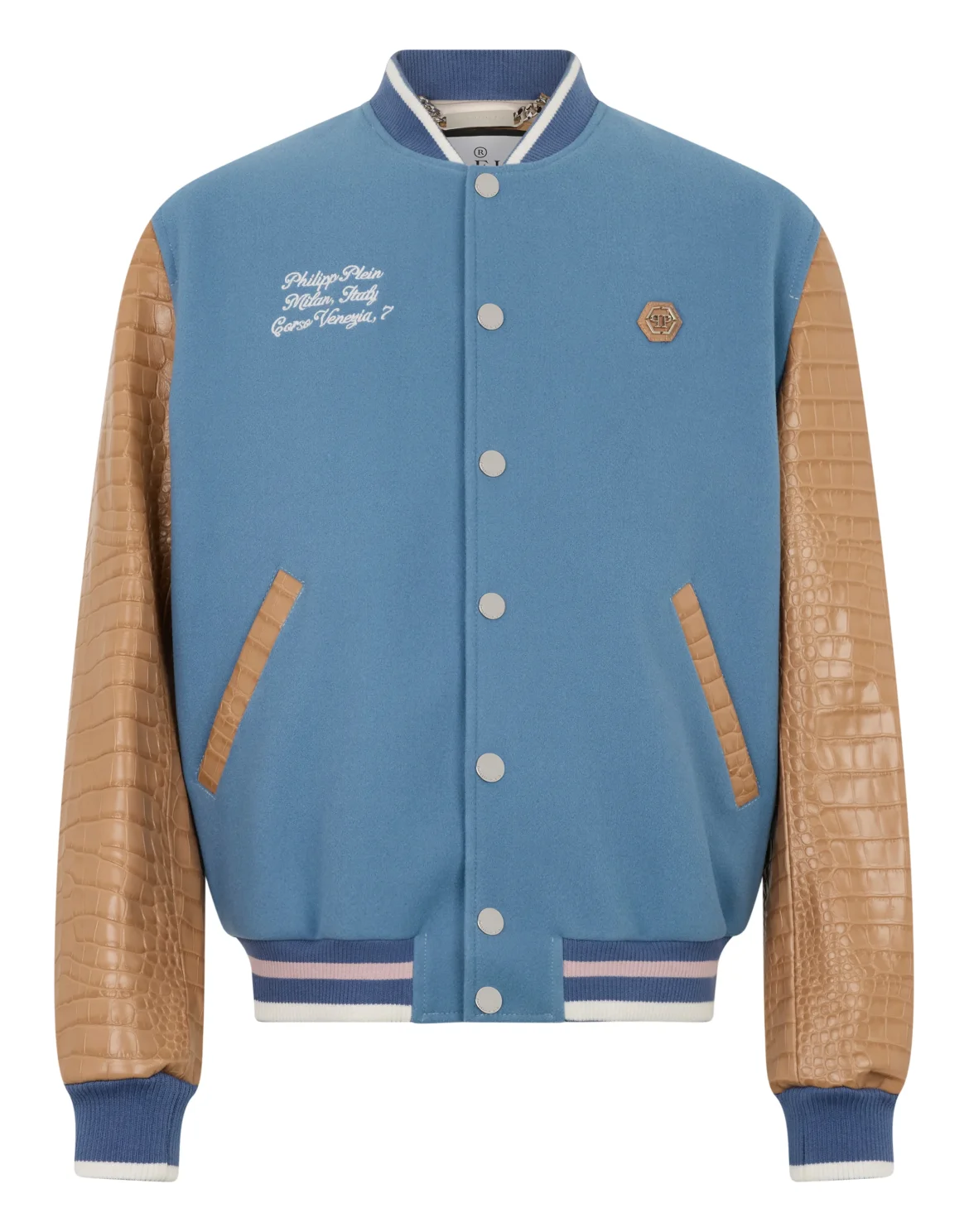 Varsity Bomber Cocco Sleeves Milan, цвет: Голубой