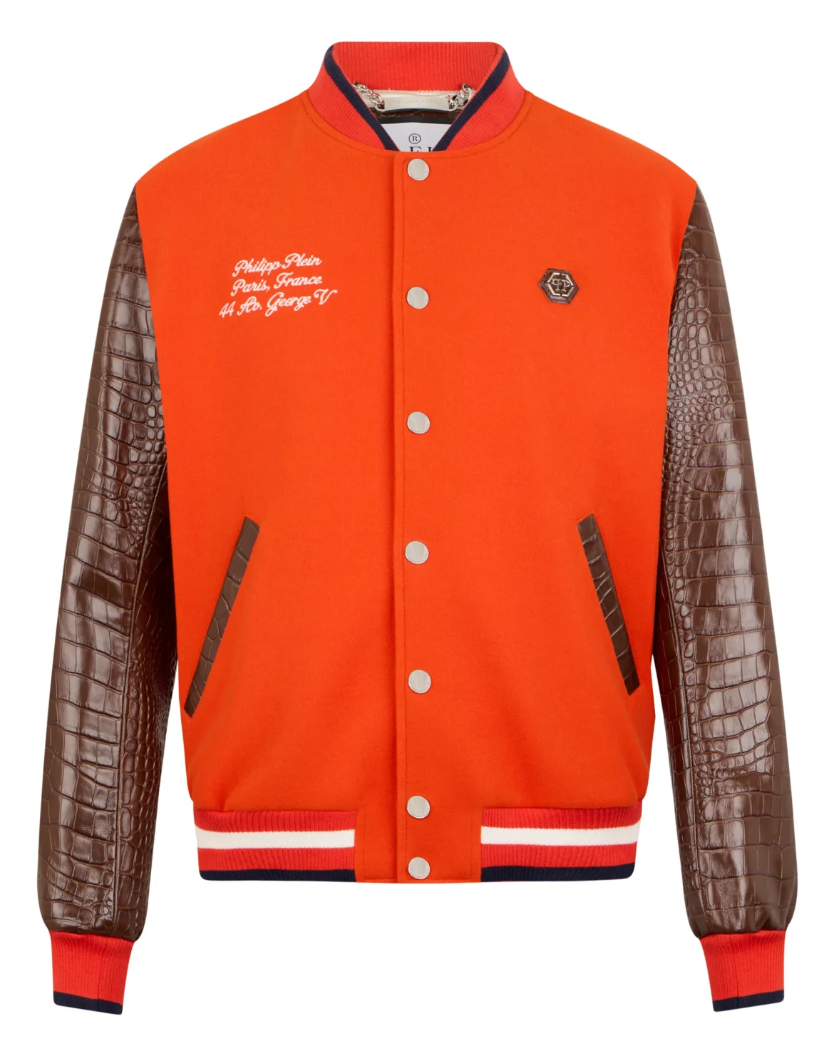 Varsity Bomber Cocco Sleeves Paris, цвет: Оранжевый