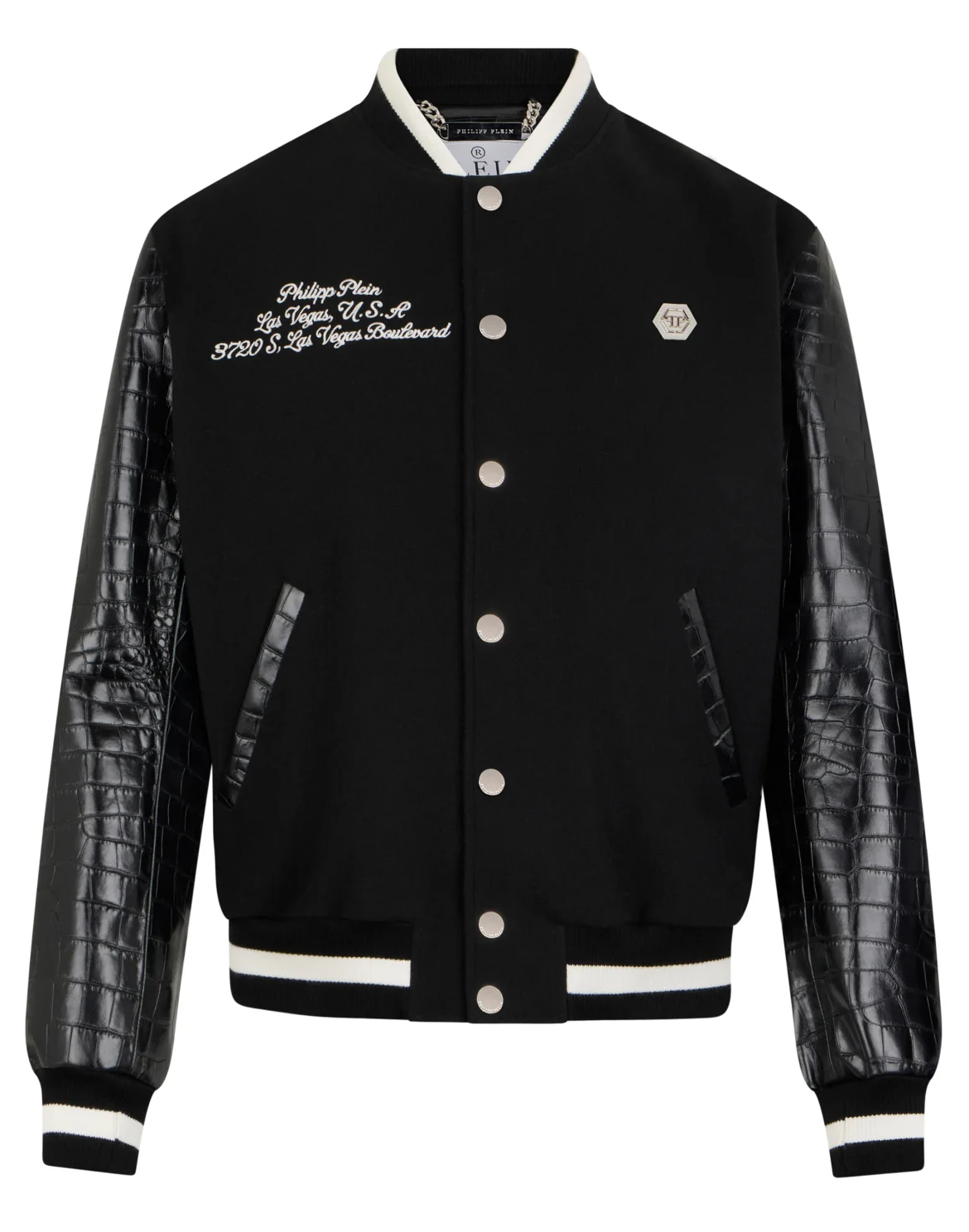 Varsity Bomber Cocco Sleeves Las Vegas, цвет: Черный
