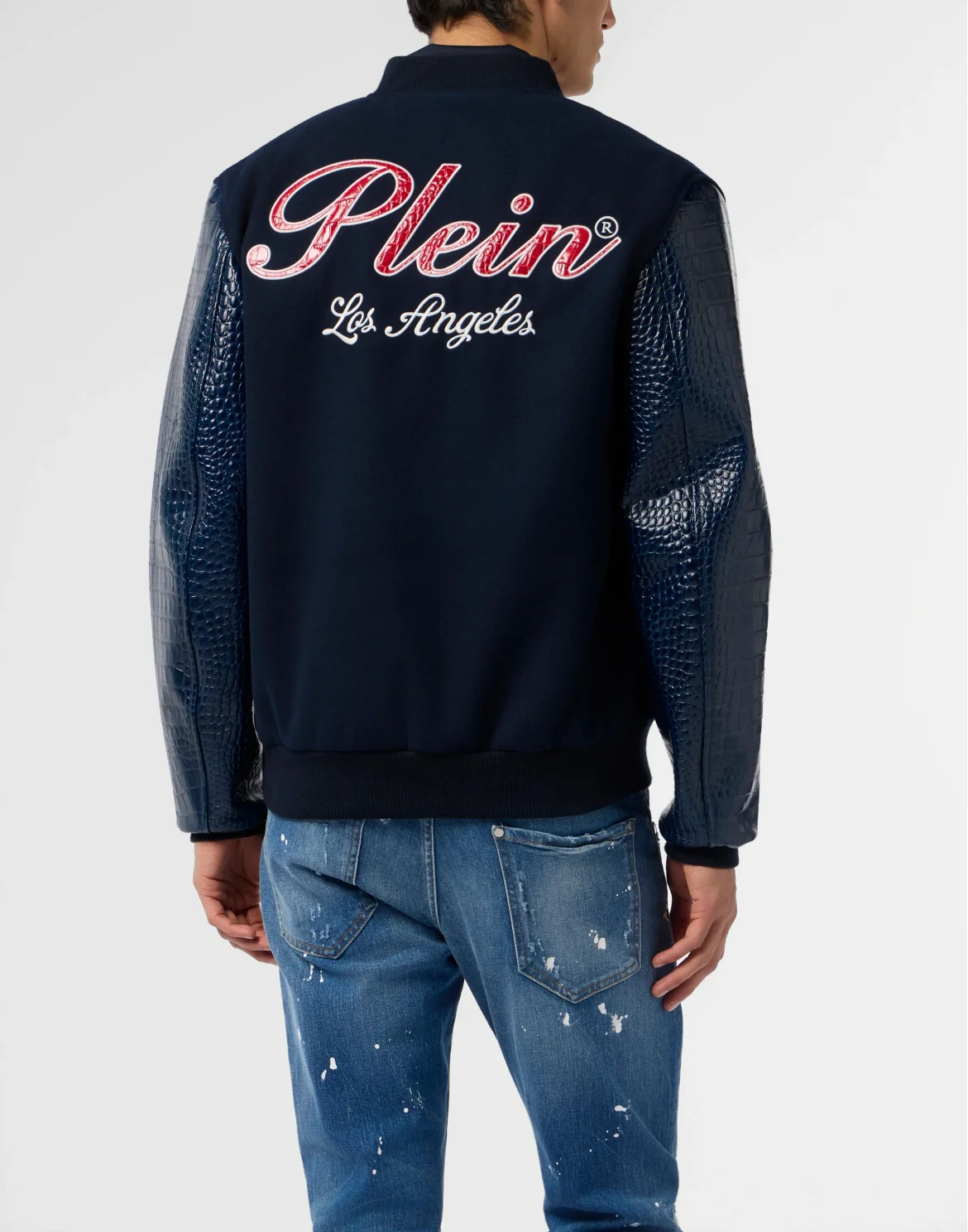 Varsity Bomber Cocco Sleeves Los Angeles, цвет: Синий
