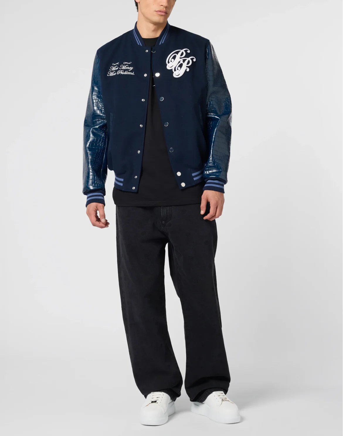 Varsity Bomber Jacket Teddy Businessman, цвет: Синий
