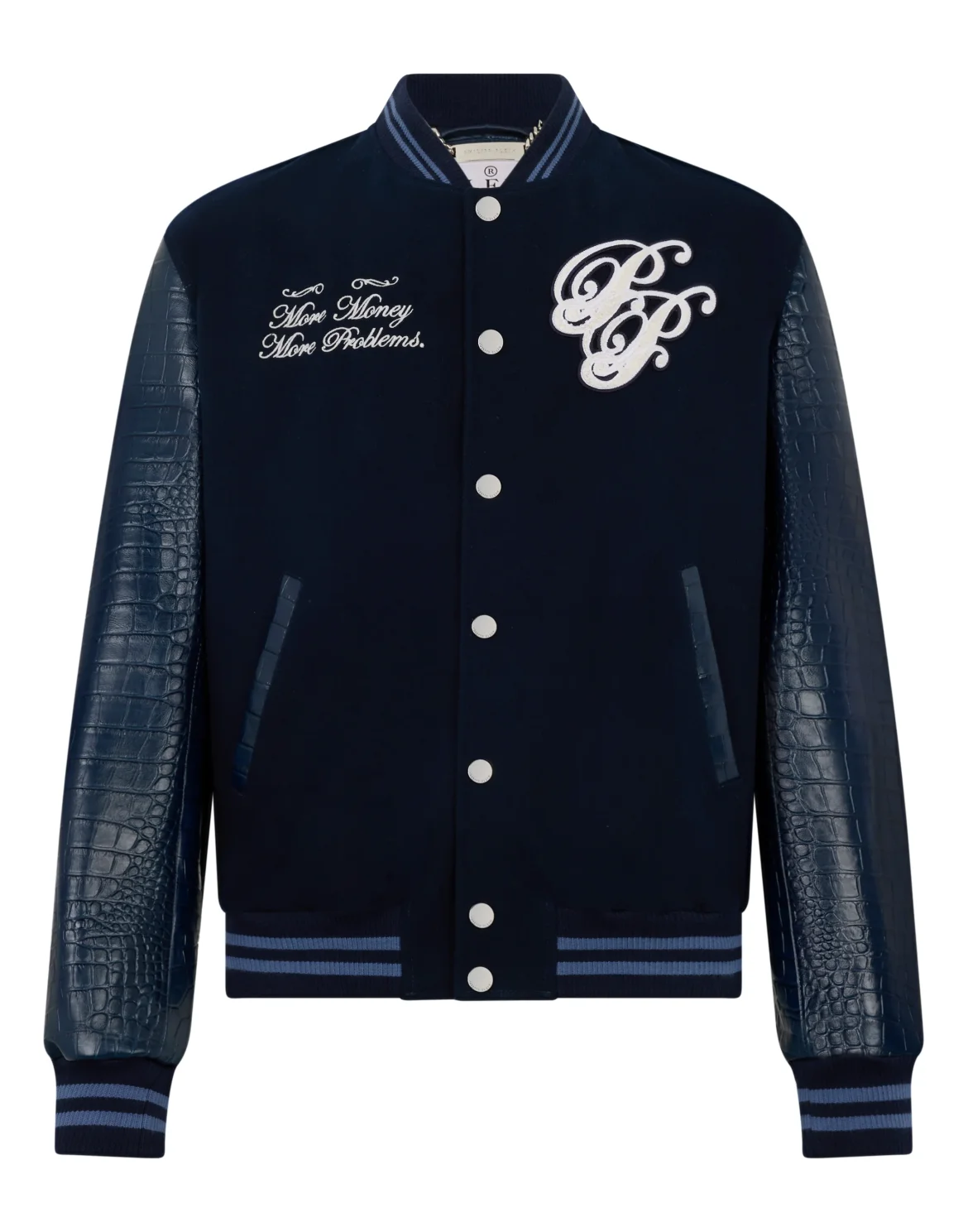 Varsity Bomber Jacket Teddy Businessman, цвет: Синий