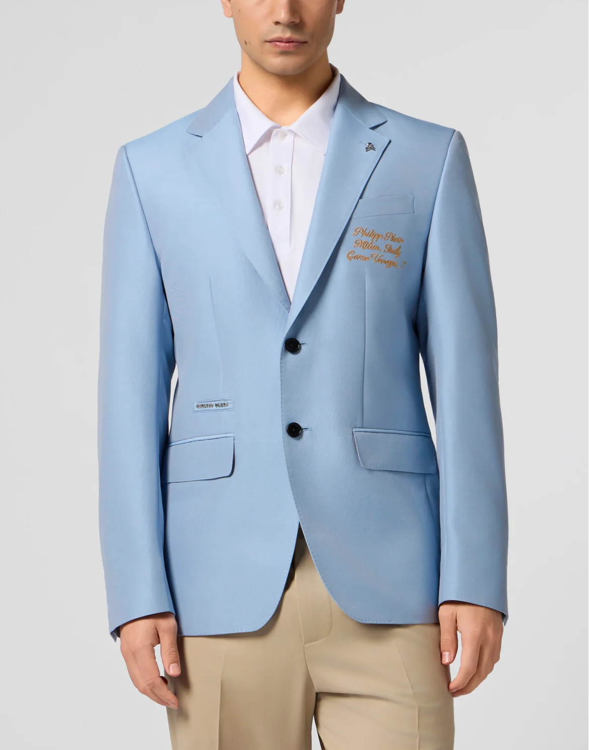 Blazer Gigolo Fit Plein Cities, цвет: Голубой