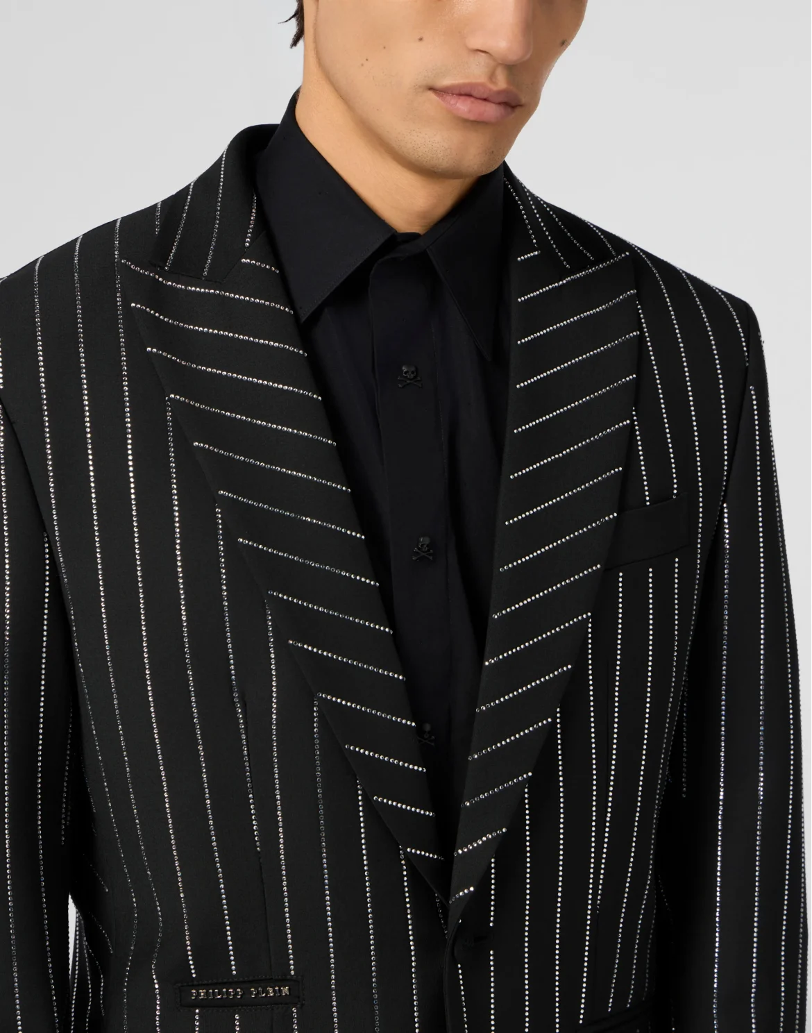 Jacquard Blazer Lord Fit Strass, цвет: Черный