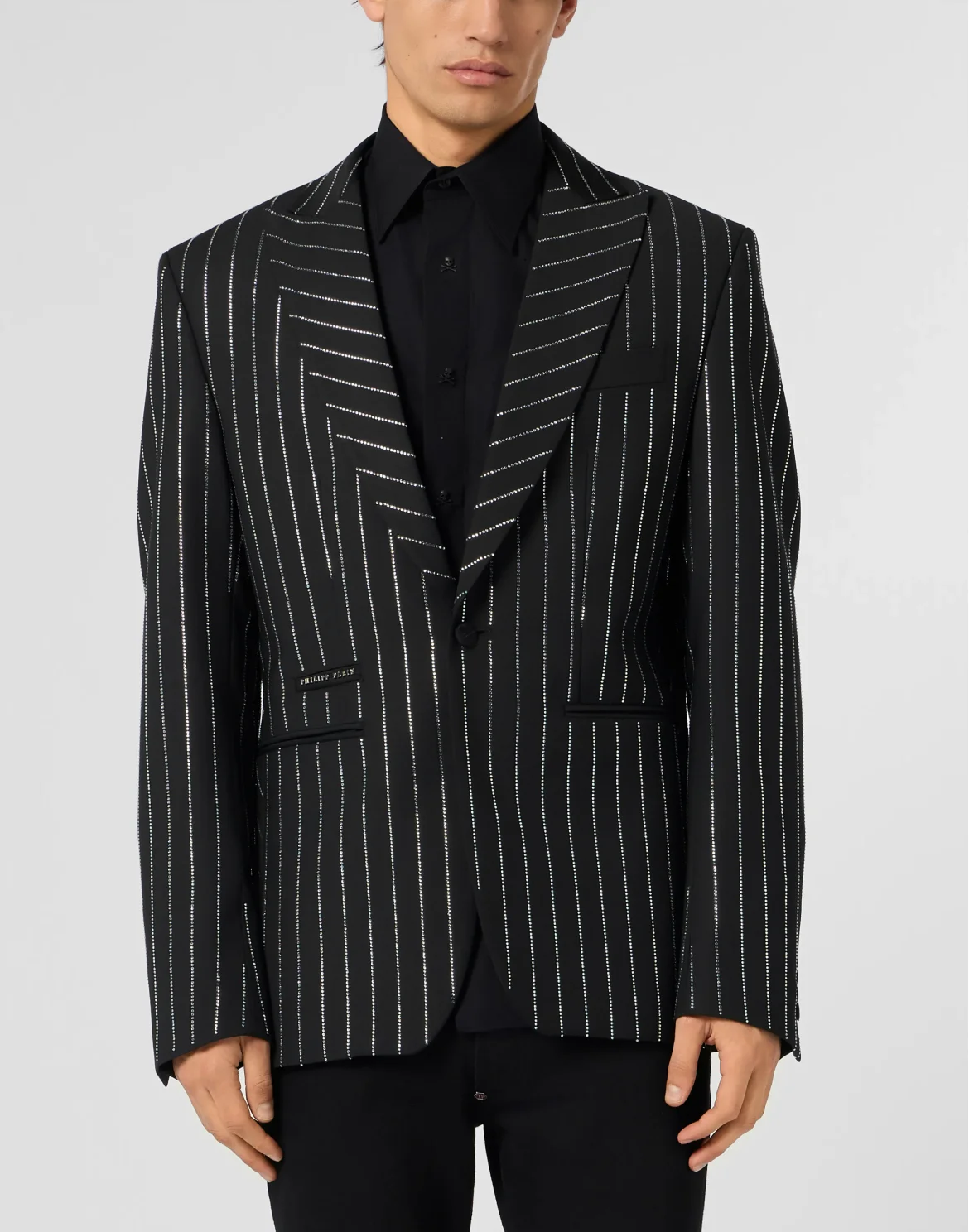 Jacquard Blazer Lord Fit Strass, цвет: Черный