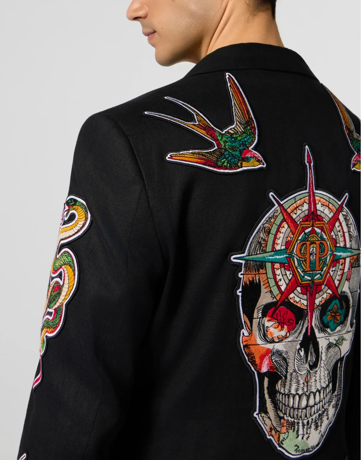 Gigolo Fit Blazer Tattoo Embroidery, цвет: Черный