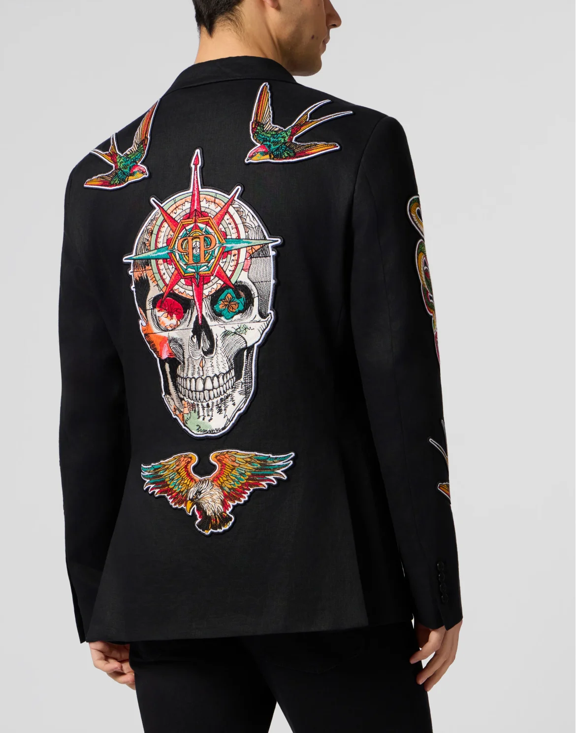 Gigolo Fit Blazer Tattoo Embroidery, цвет: Черный