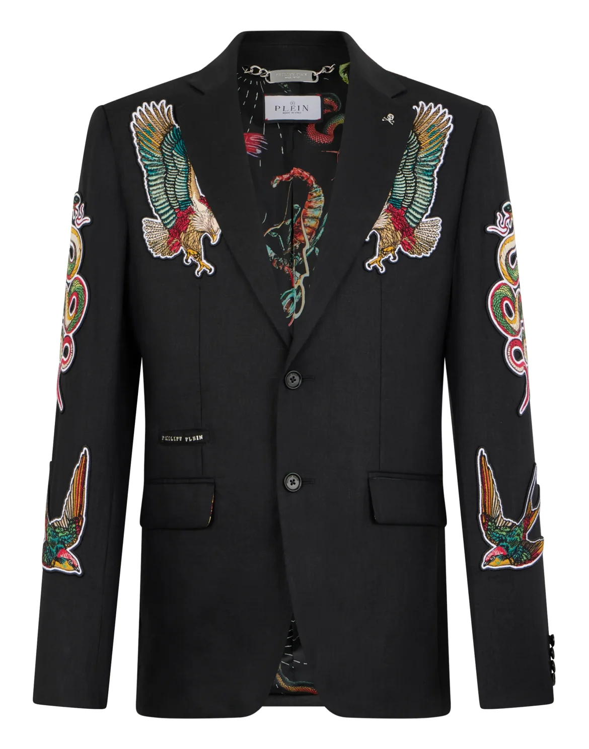 Gigolo Fit Blazer Tattoo Embroidery, цвет: Черный