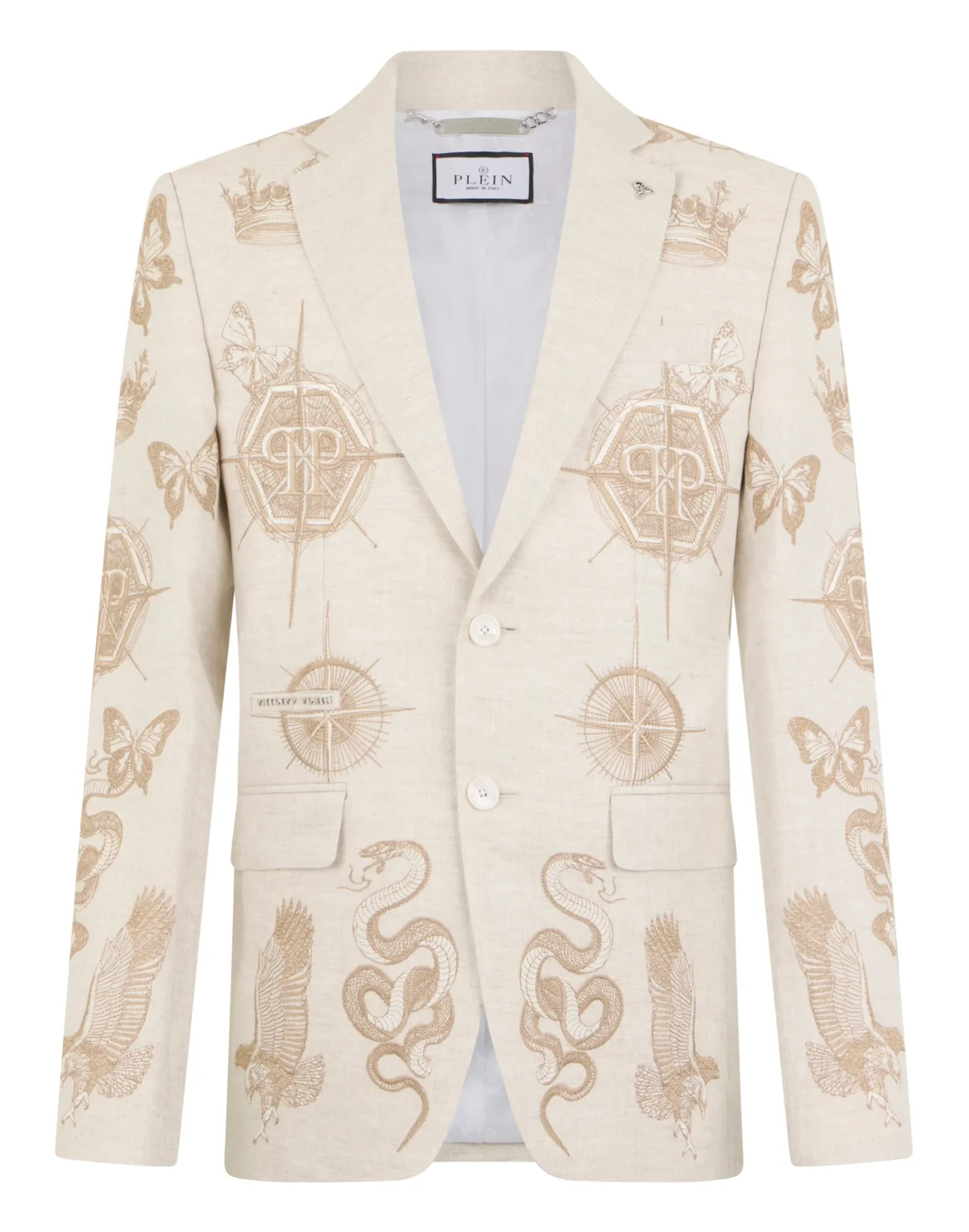 Gigolo Fit Blazer All-Over Tattoo, цвет: Бежевый