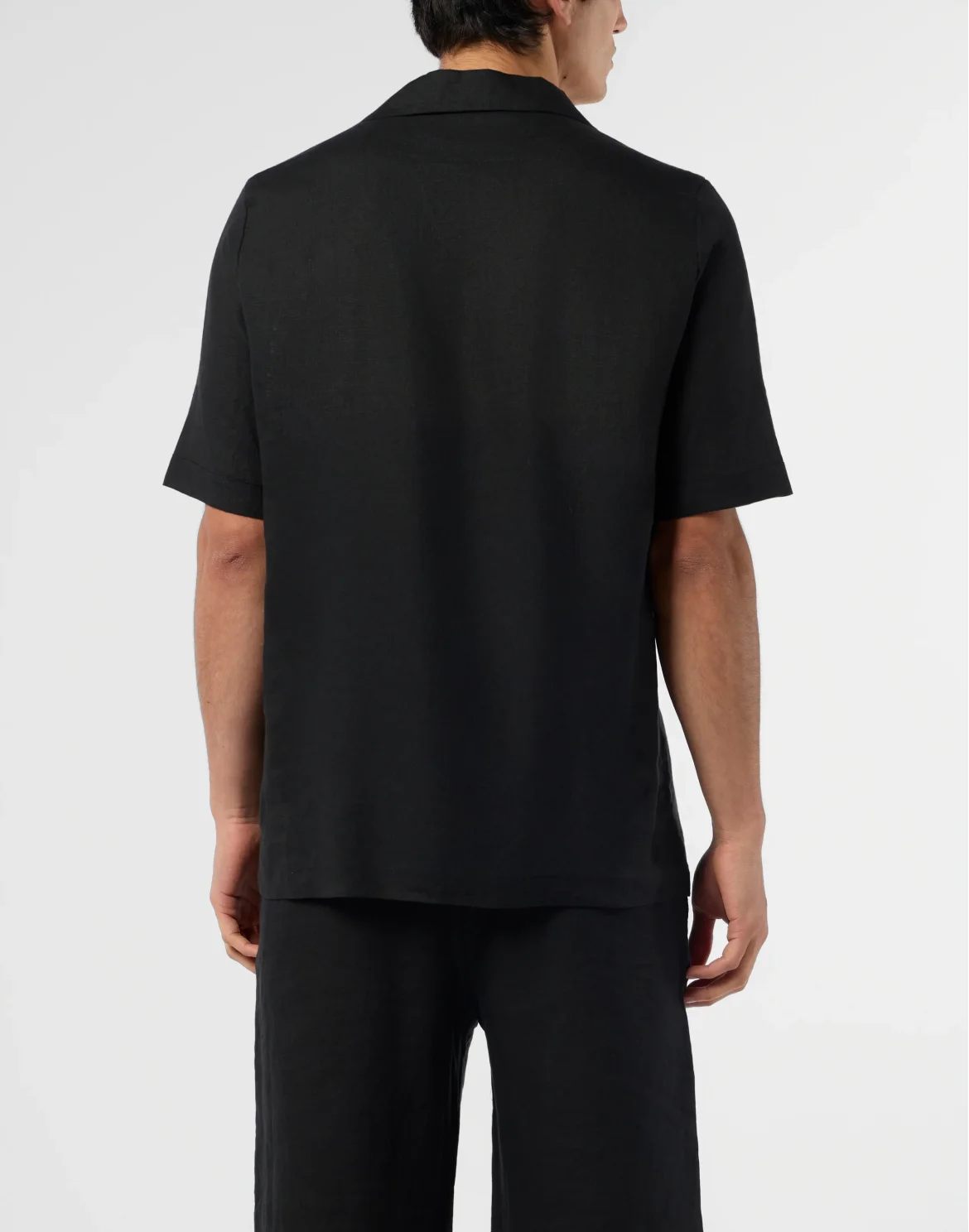 Linen Bowling Shirt Tattoo Embroidery, цвет: Черный