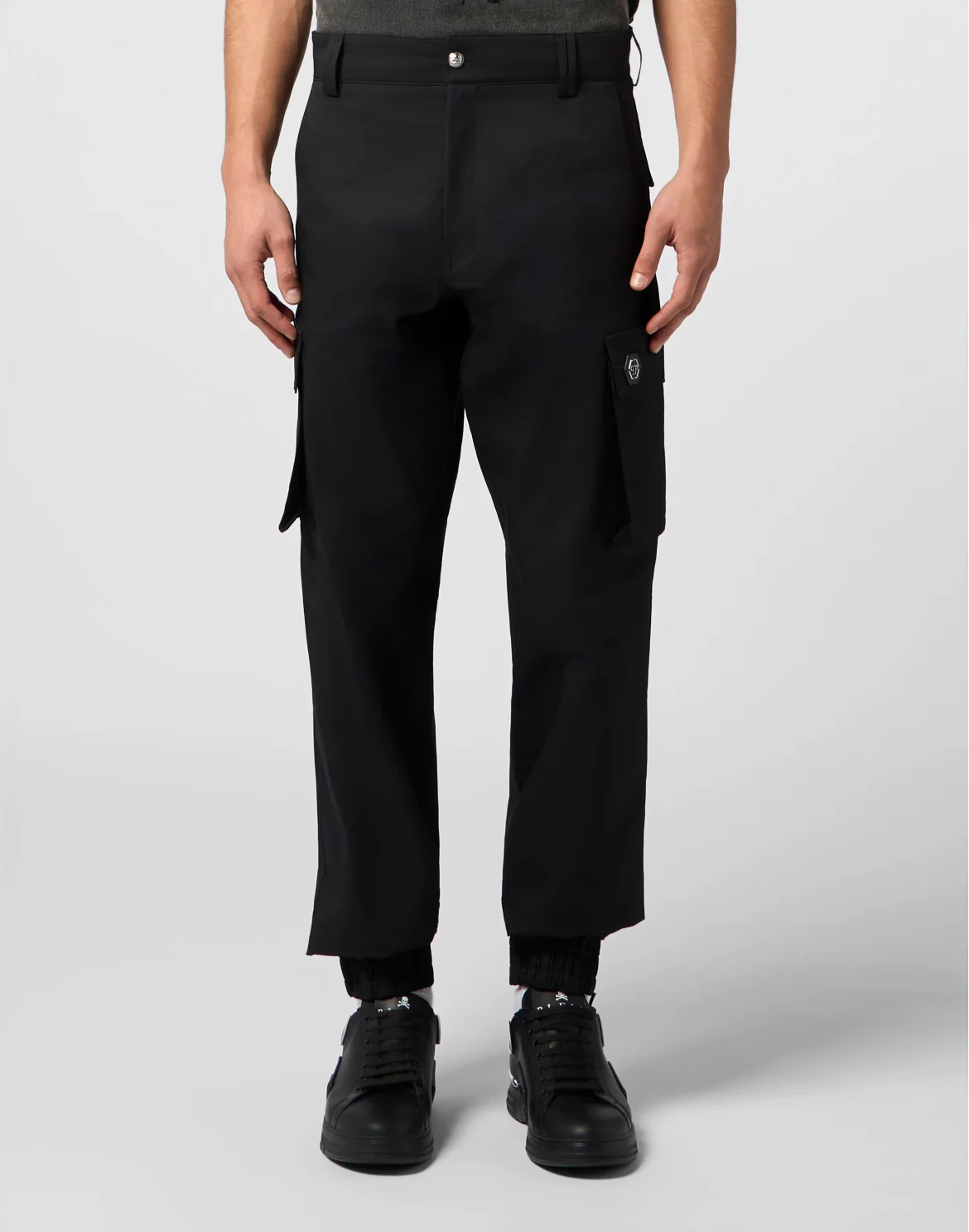 Straight Cargo Trousers, цвет: Черный