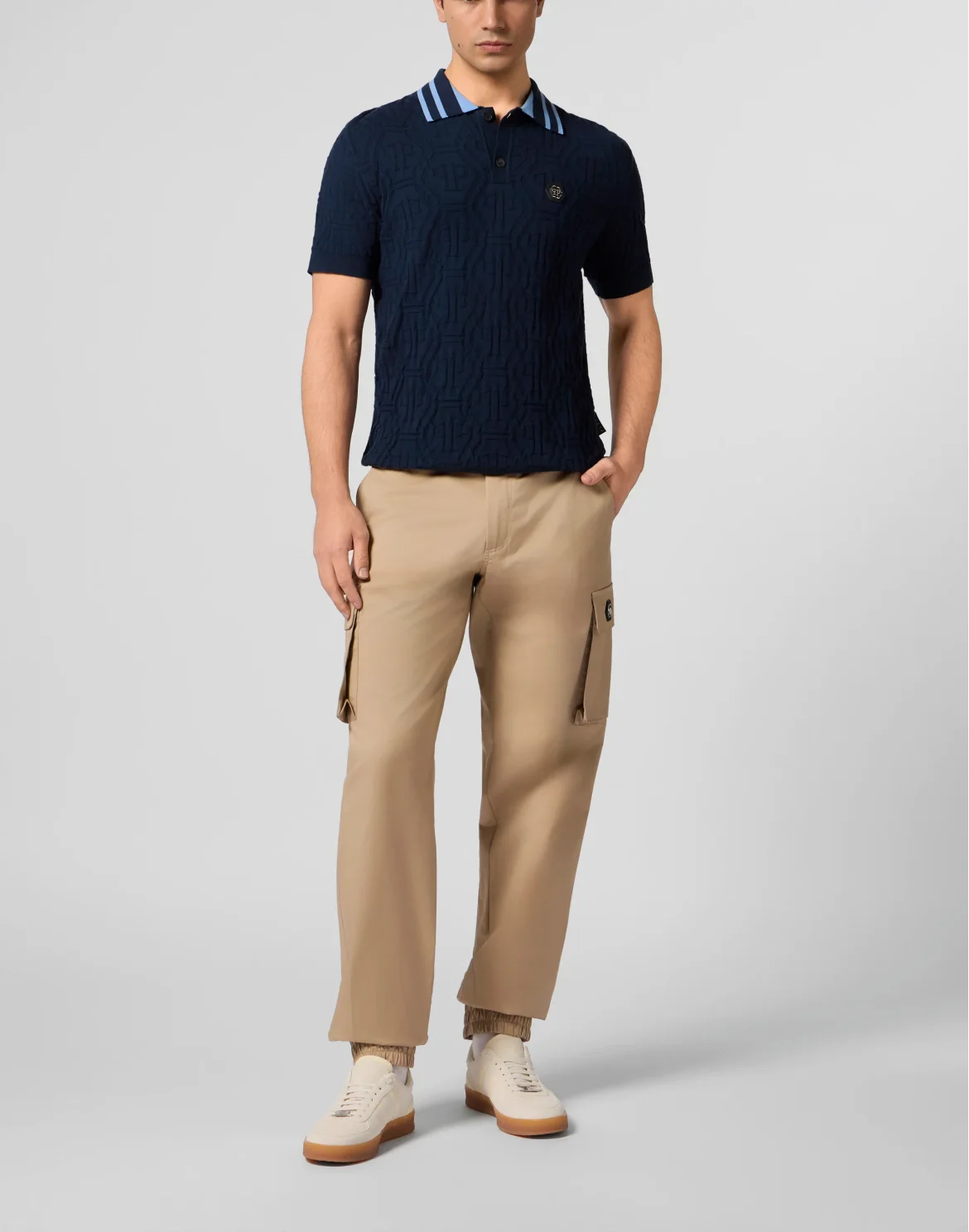 Straight Cargo Trousers, цвет: Бежевый