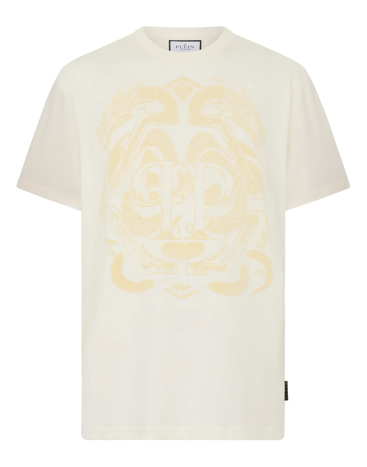 Printed Round Neck T-Shirt Dragon, цвет: Бежевый