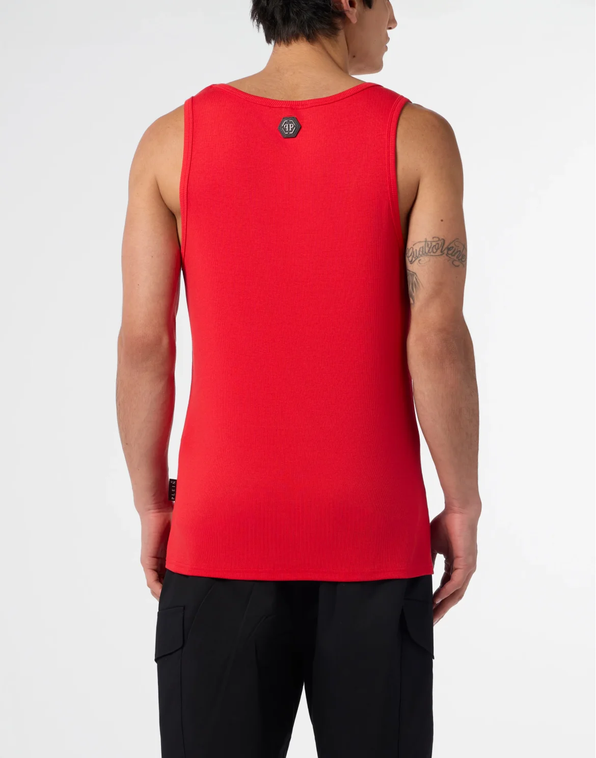 Cotton Tank Top Skull & Bones, цвет: Красный