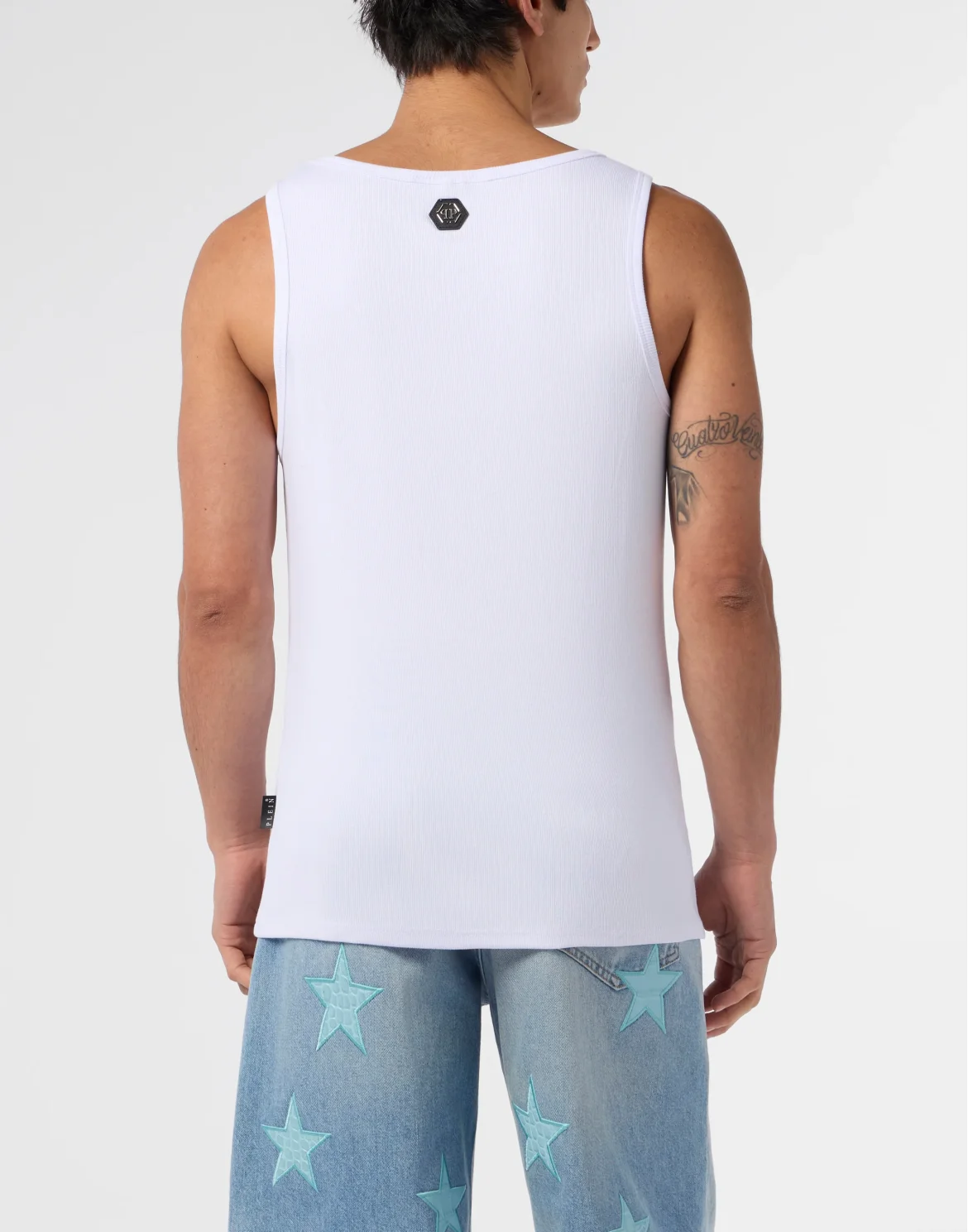Cotton Tank Top Hexagon, цвет: Белый