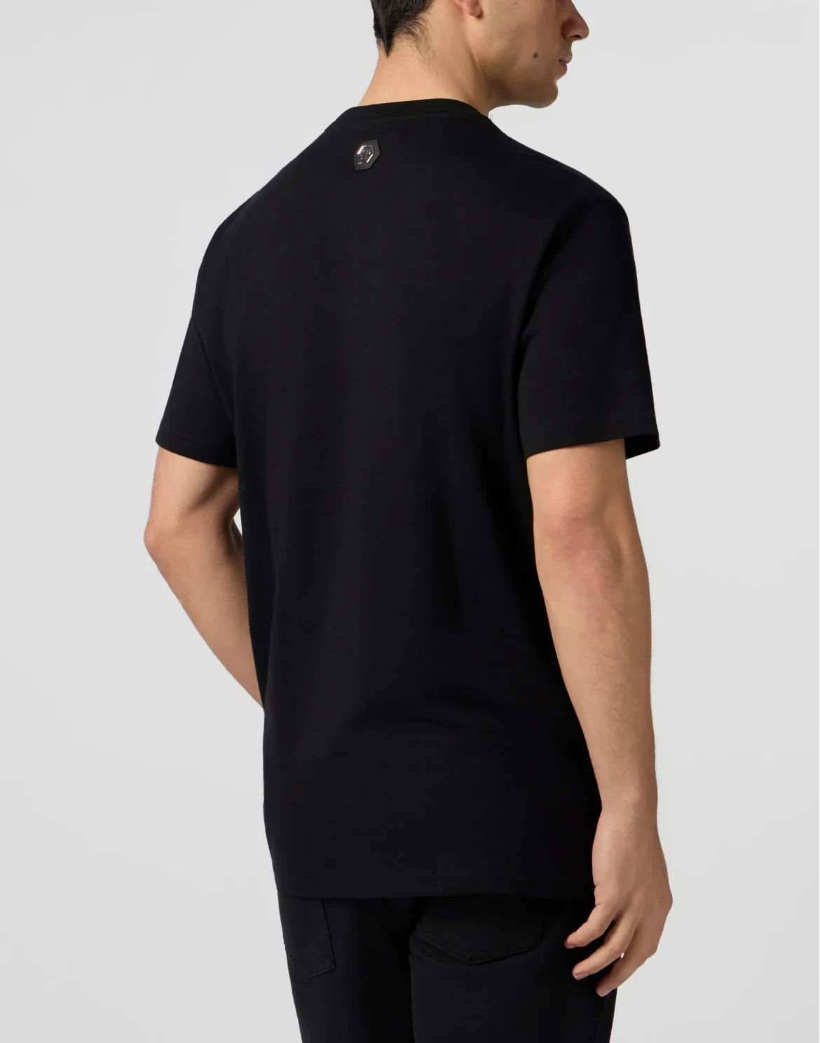 Round Neck T-Shirt Little Devil Crystal, цвет: Черный