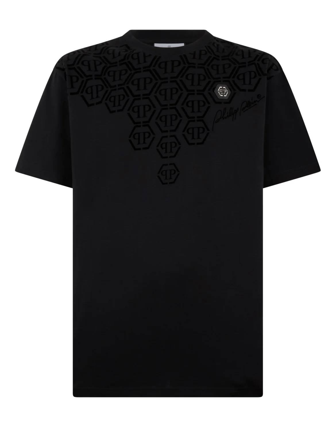 Round Neck T-Shirt Degrade Monogram Monogram, цвет: Черный