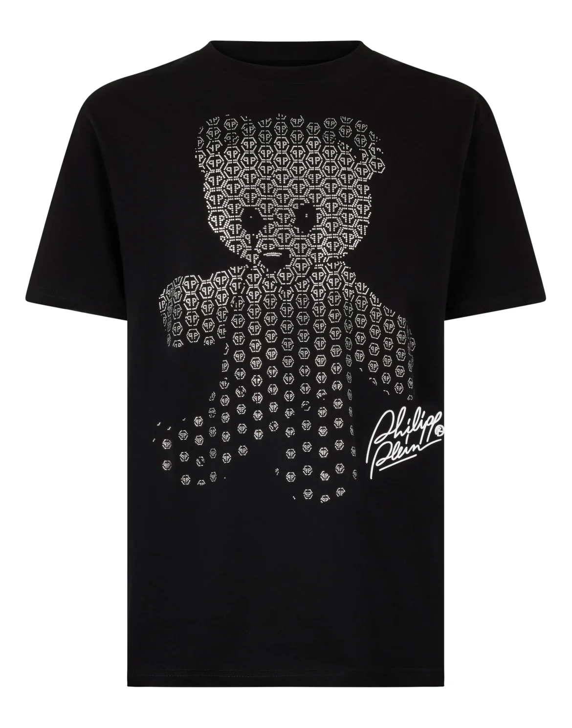 Round Neck T-Shirt Teddy Strass Teddy Bear, цвет: Черный