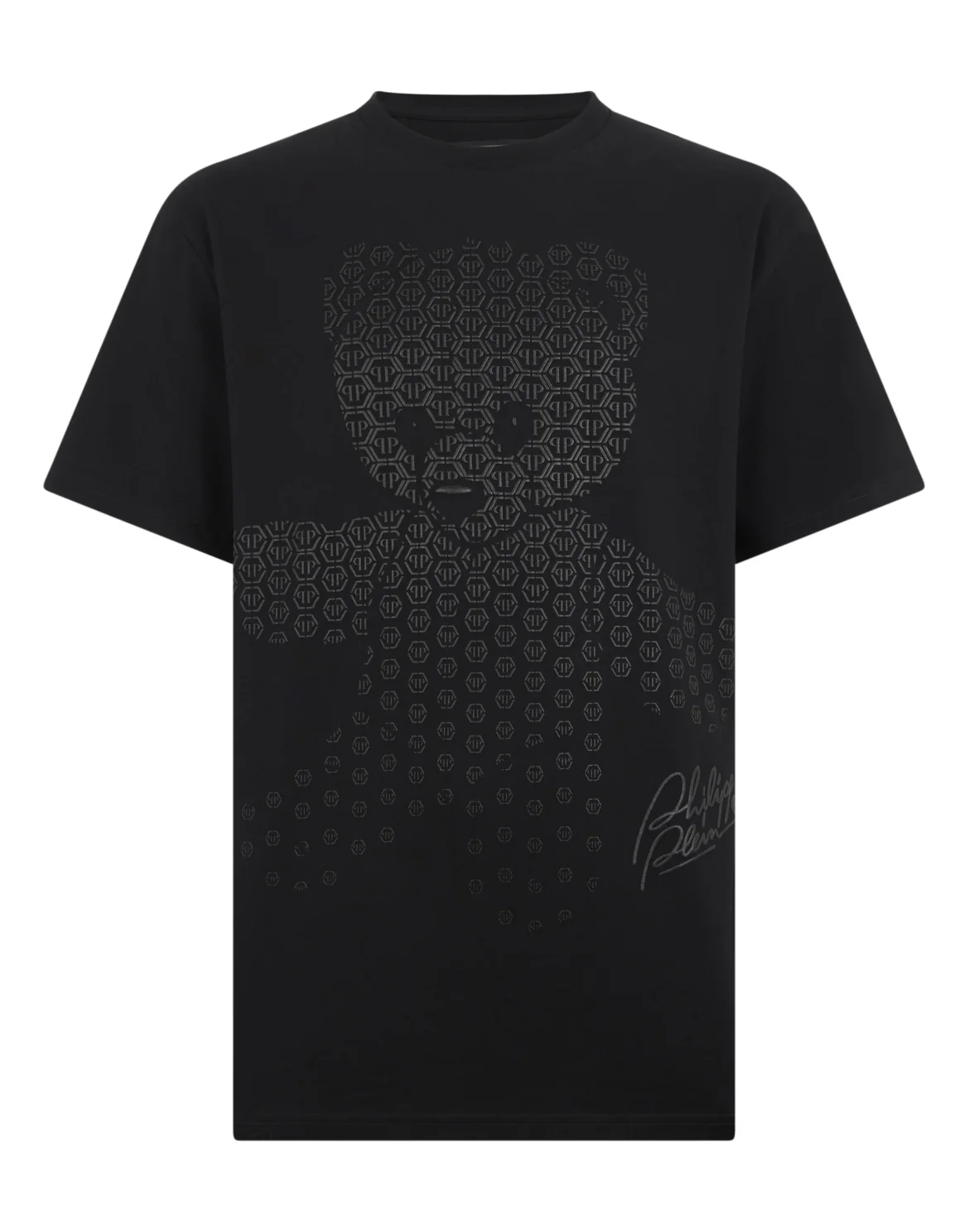 Round Neck T-Shirt Puffy Teddy Teddy Bear, цвет: Черный
