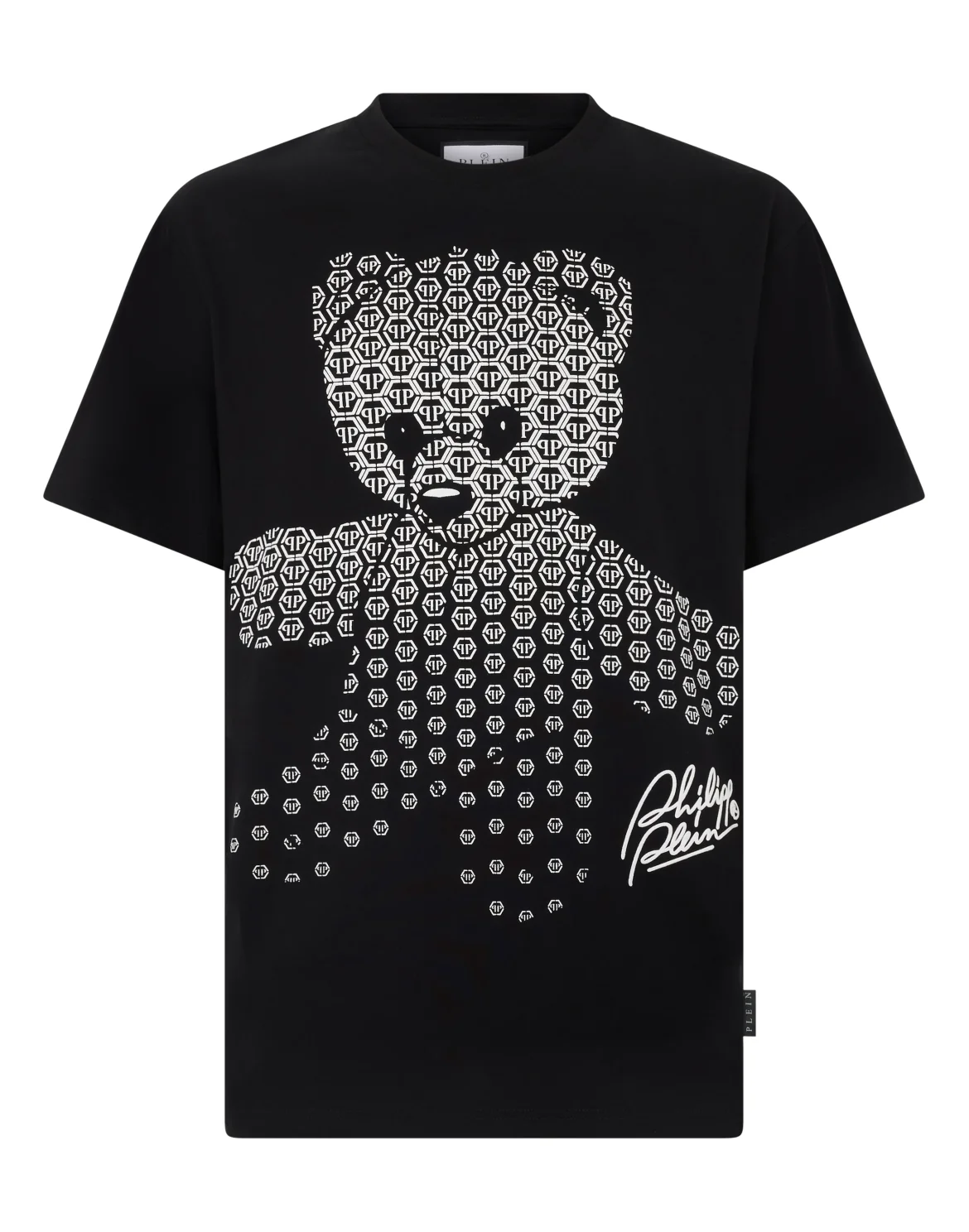 Round Neck T-Shirt Puffy Teddy Teddy Bear, цвет: Черный