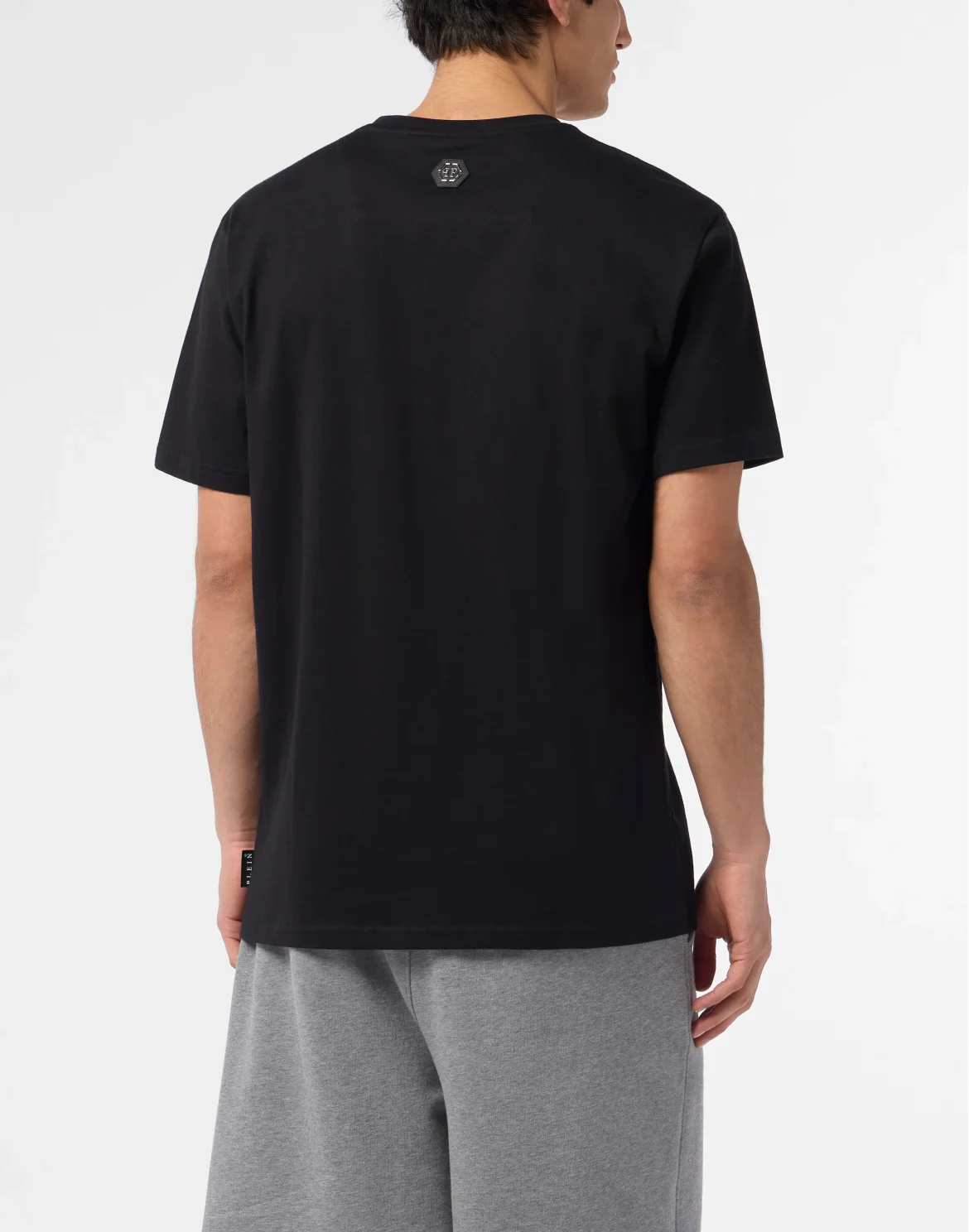 Round Neck T-Shirt Skull Strass Skull Strass, цвет: Черный