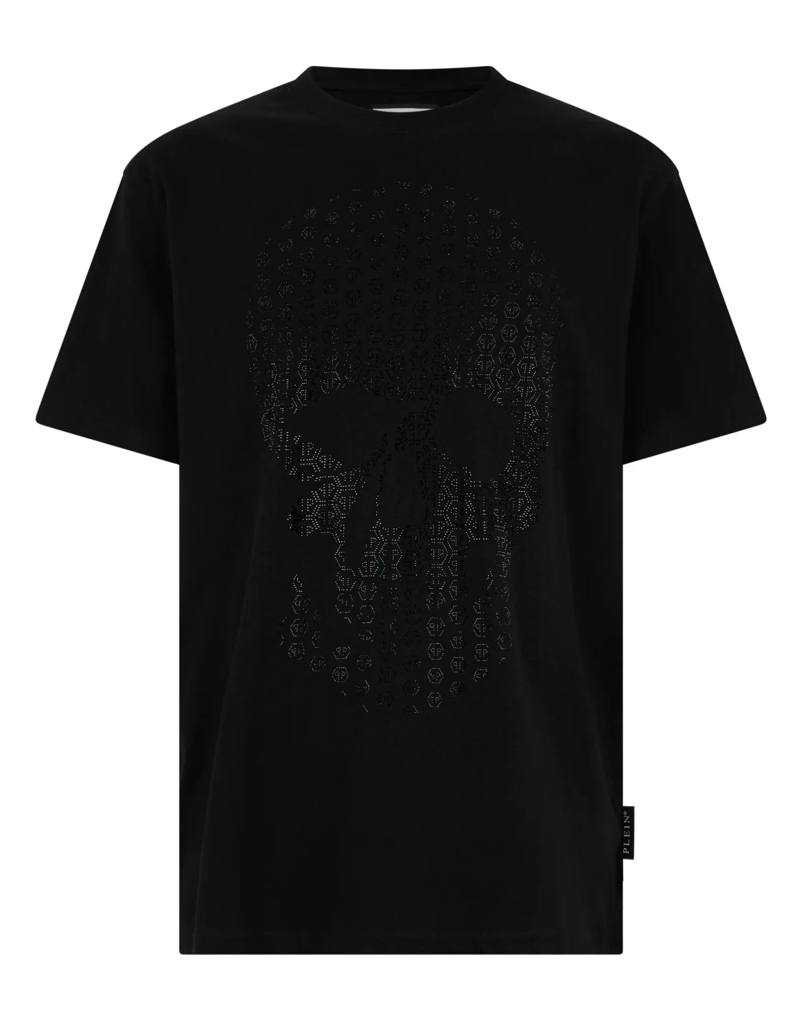 Round Neck T-Shirt Skull Strass Skull Strass, цвет: Черный