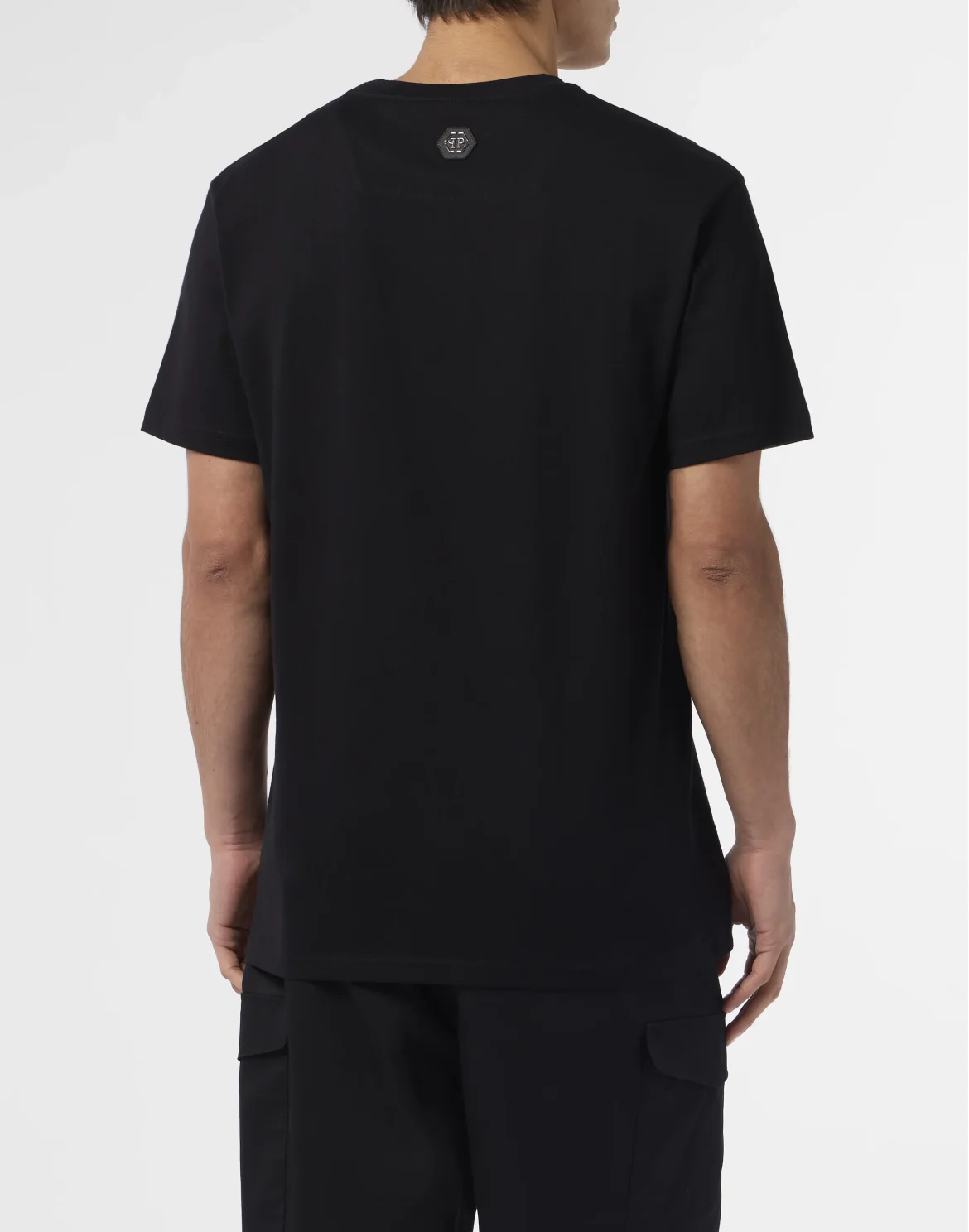 Round Neck T-Shirt Skull Strass Skull Strass, цвет: Черный