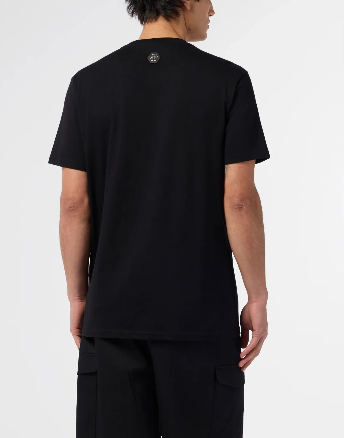 Round Neck T-Shirt Red Skull Skull, цвет: Черный