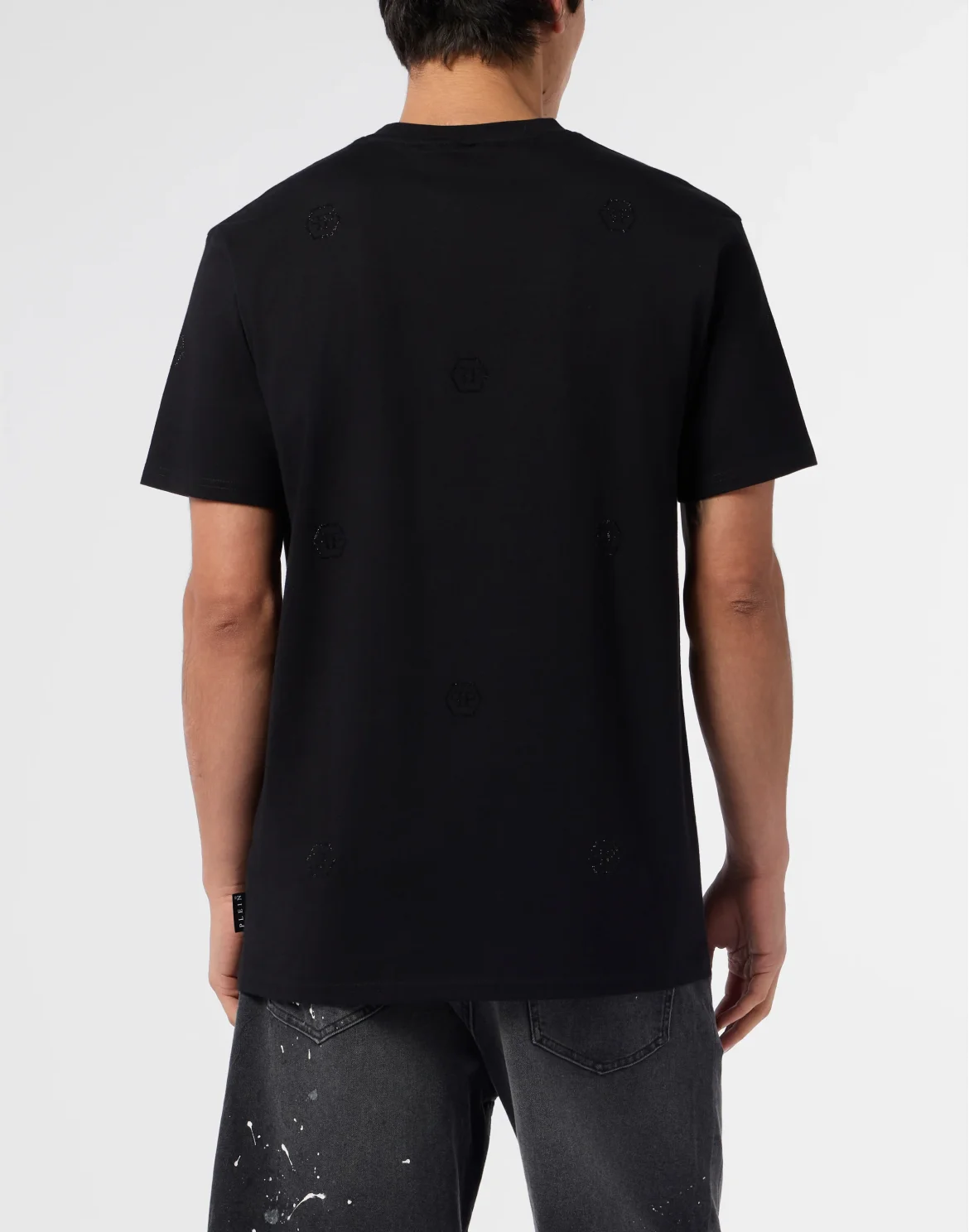 Round Neck T-Shirt Monogram Stones Monogram, цвет: Черный