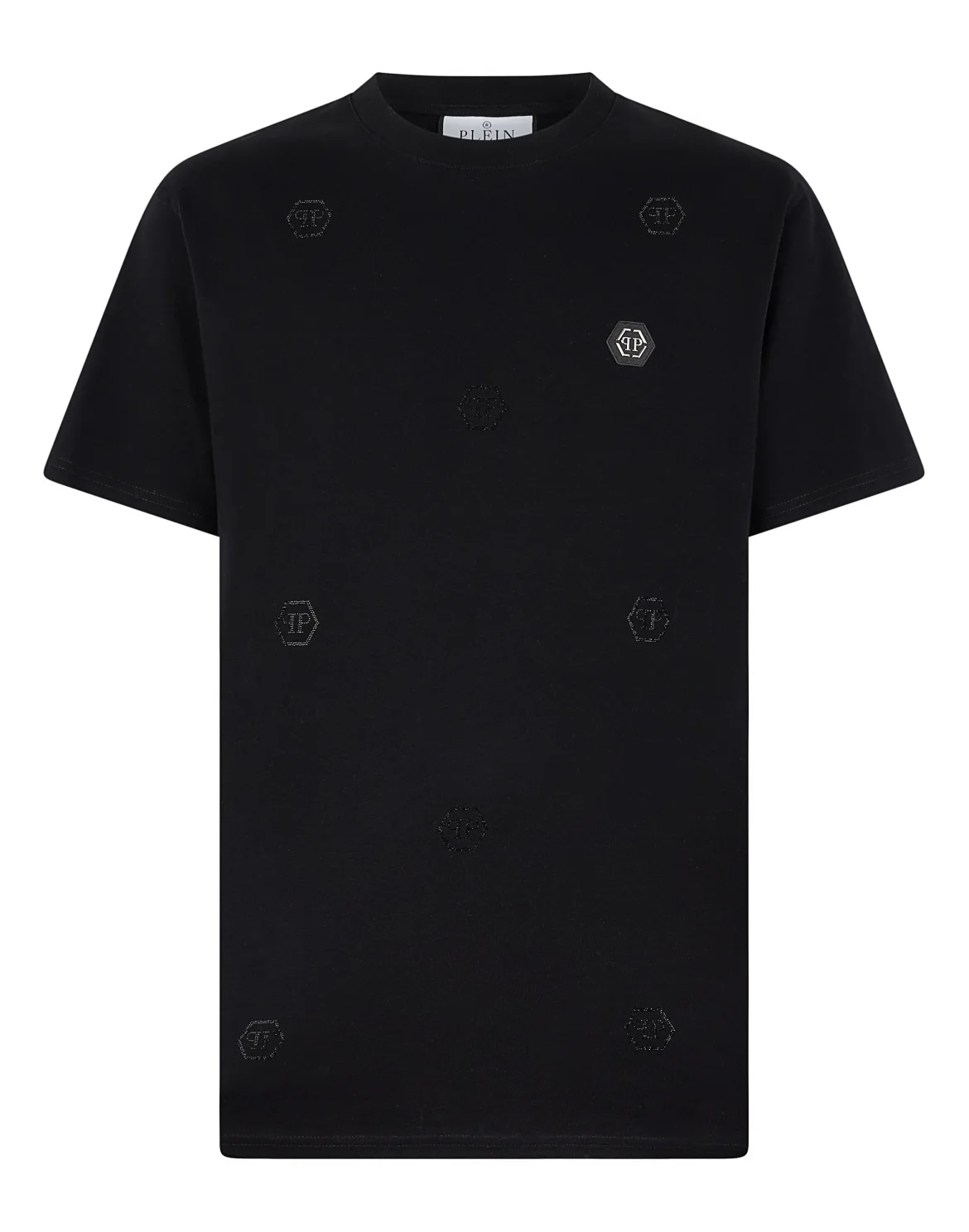Round Neck T-Shirt Monogram Stones Monogram, цвет: Черный