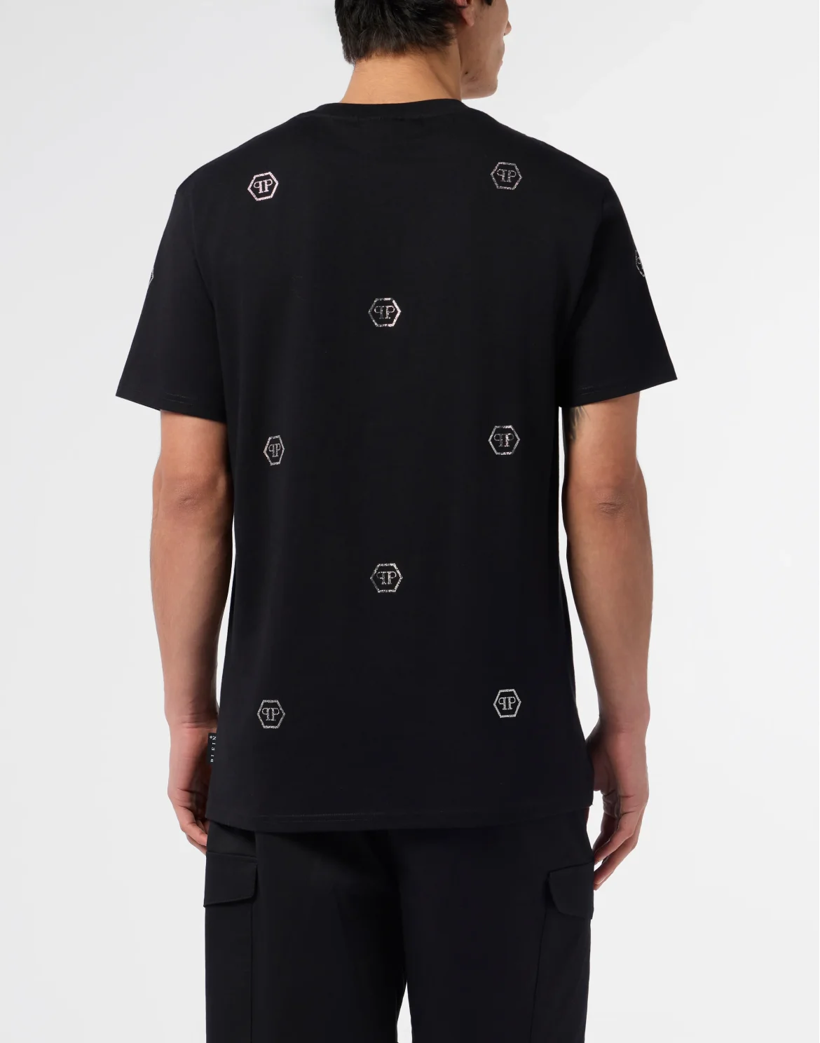 Round Neck T-Shirt Monogram Stones Monogram, цвет: Черный
