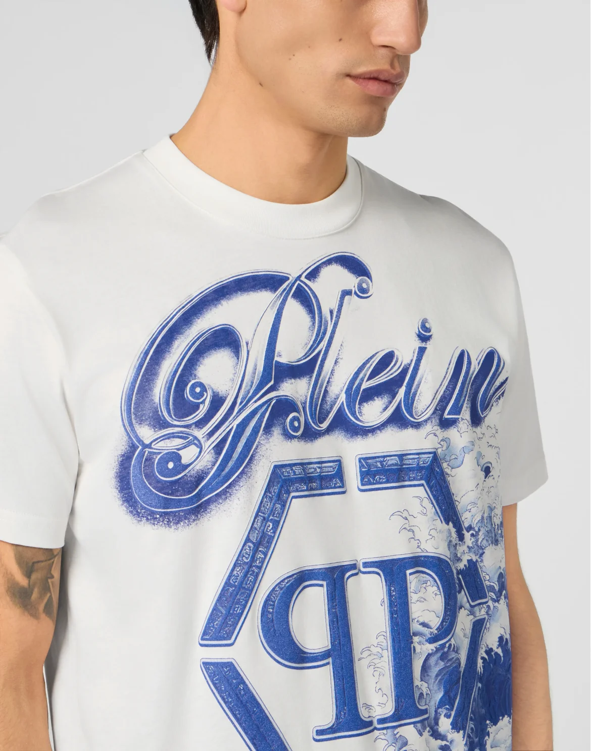 Round Neck T-Shirt Ceramic Signature, цвет: Бежевый