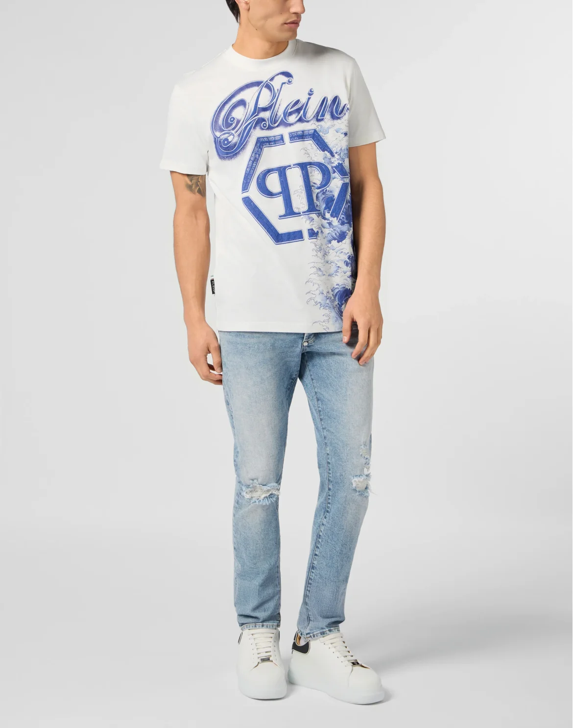 Round Neck T-Shirt Ceramic Signature, цвет: Бежевый