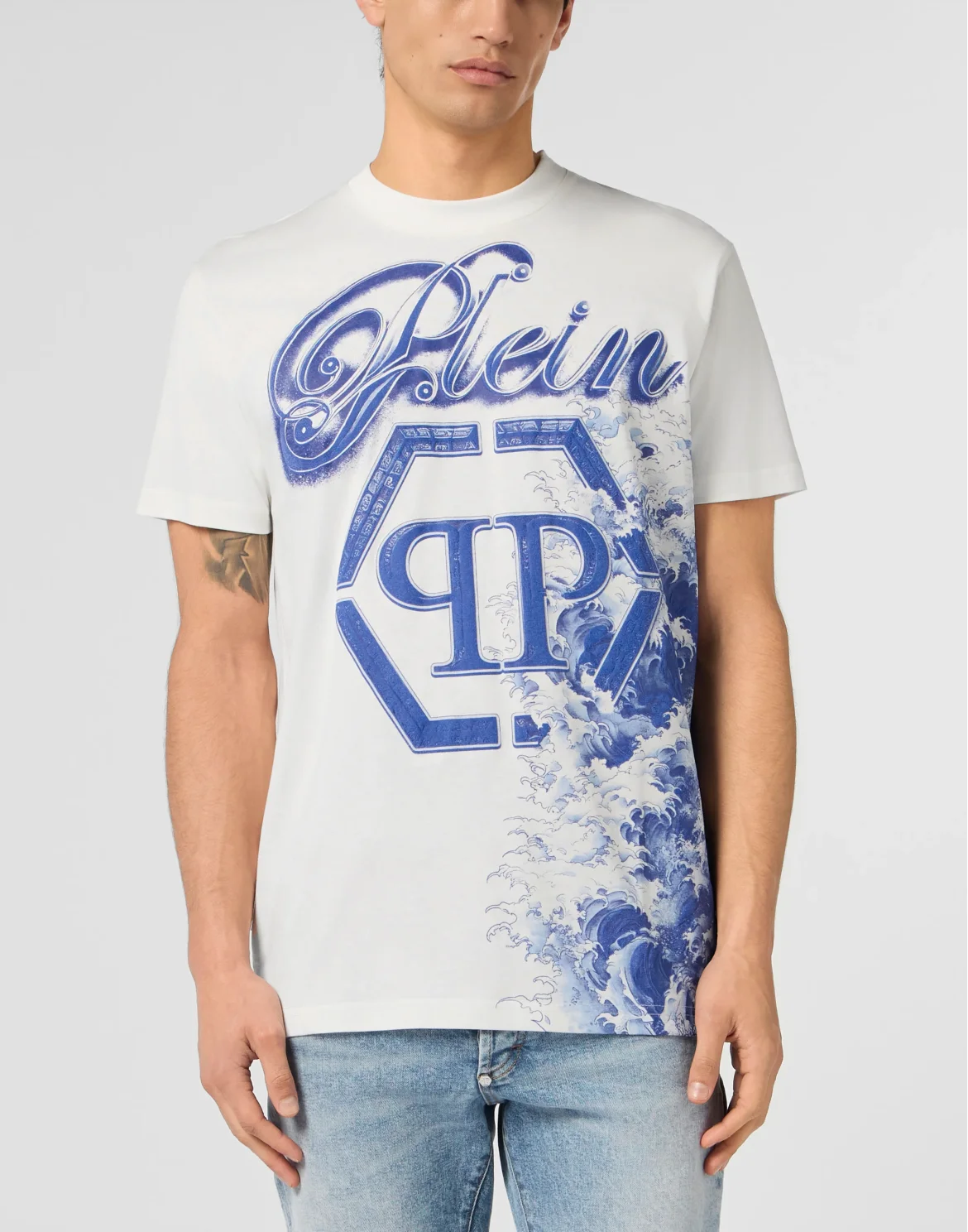 Round Neck T-Shirt Ceramic Signature, цвет: Бежевый