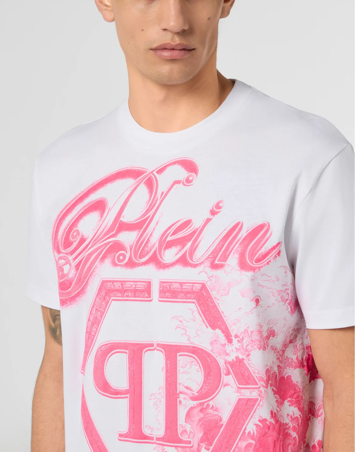 Round Neck T-Shirt Ceramic Signature, цвет: Белый