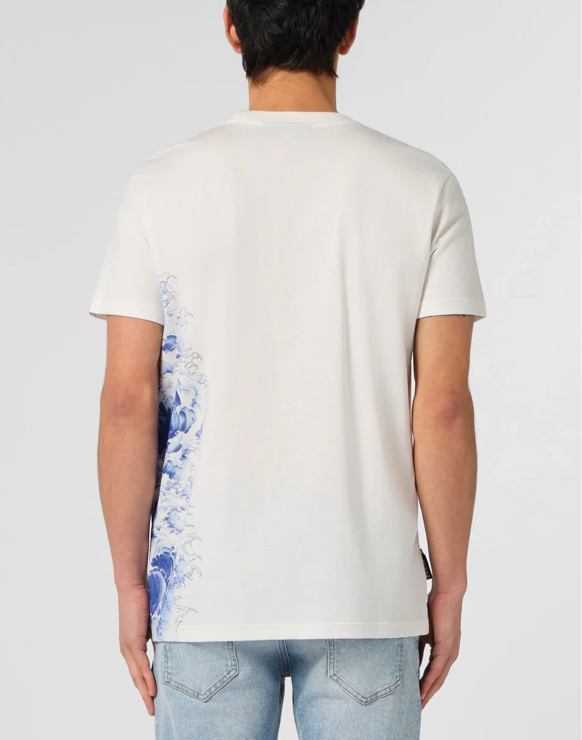 Round Neck T-Shirt Ceramic Skull, цвет: Бежевый