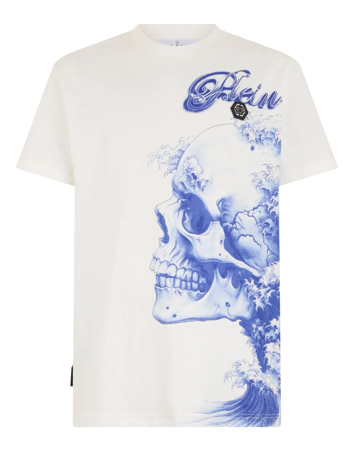 Round Neck T-Shirt Ceramic Skull, цвет: Бежевый