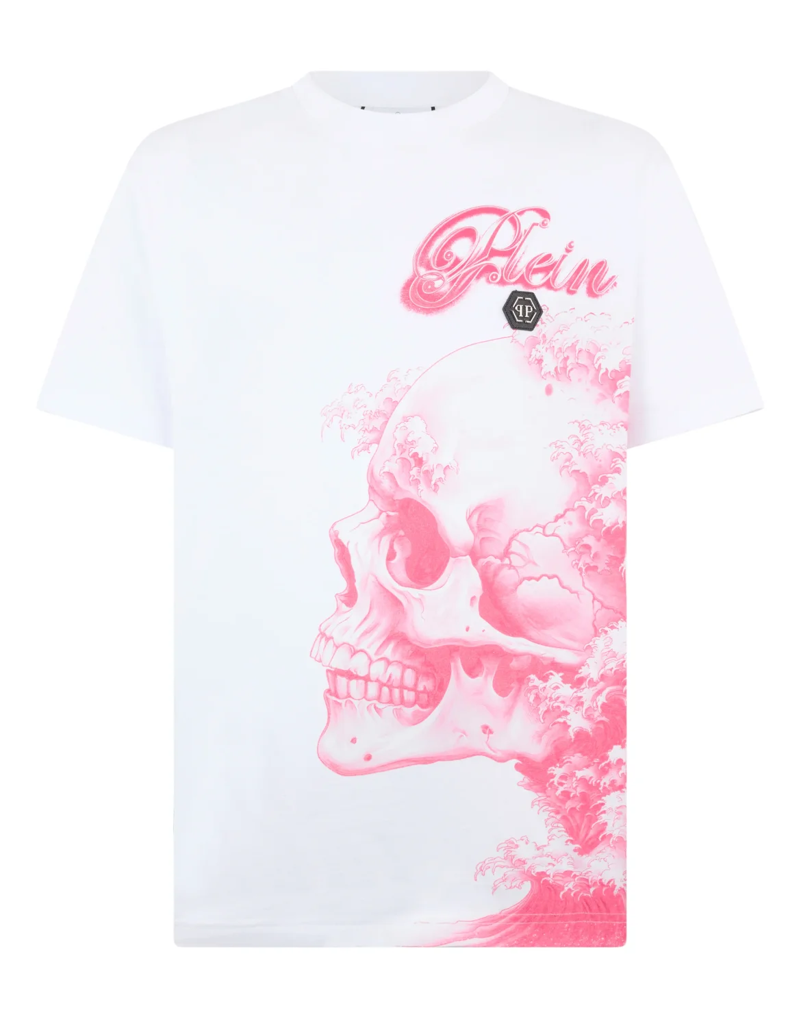 Round Neck T-Shirt Ceramic Skull, цвет: Белый
