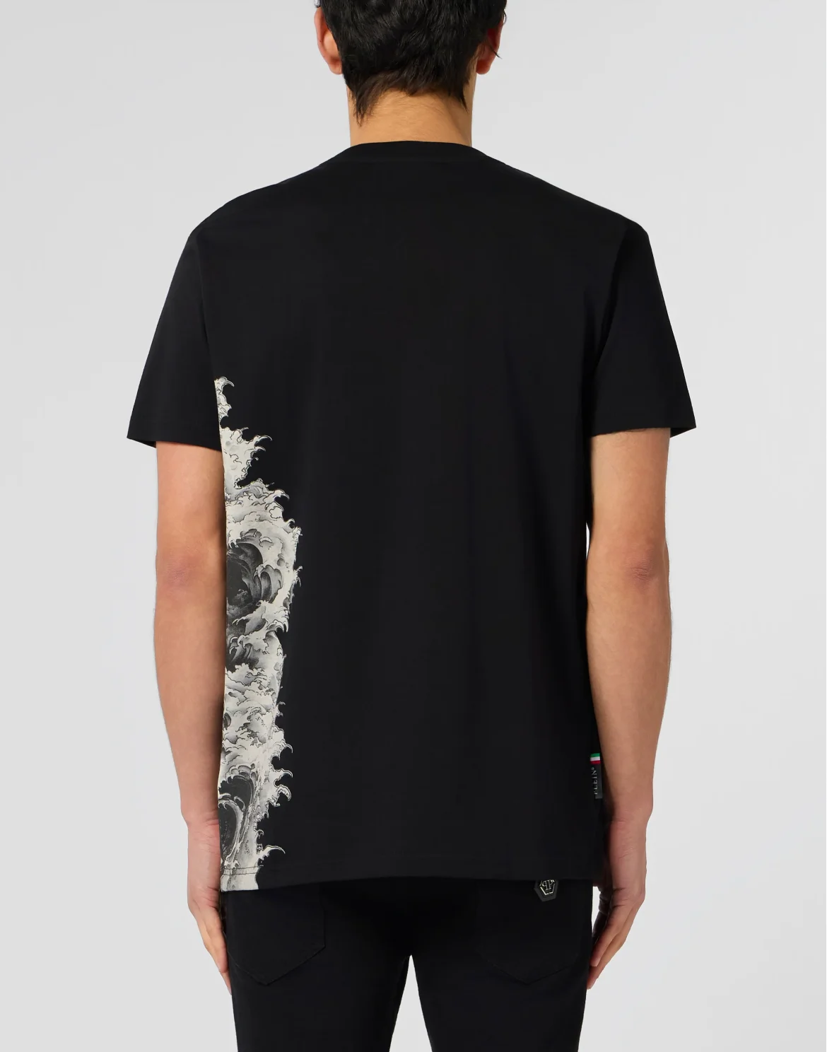 Round Neck T-Shirt Ceramic Skull, цвет: Черный