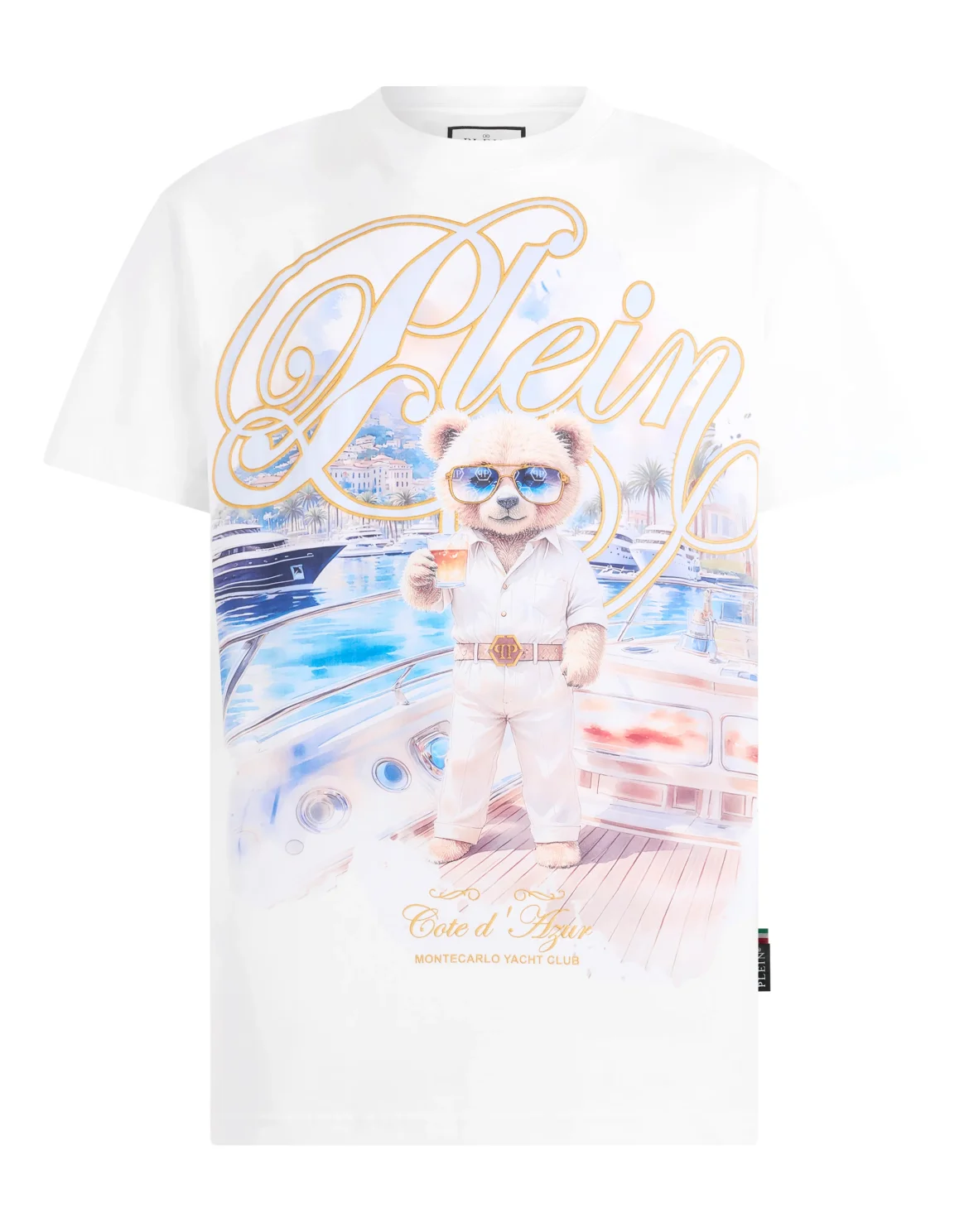 Round Neck T-Shirt Teddy Bear, цвет: Белый