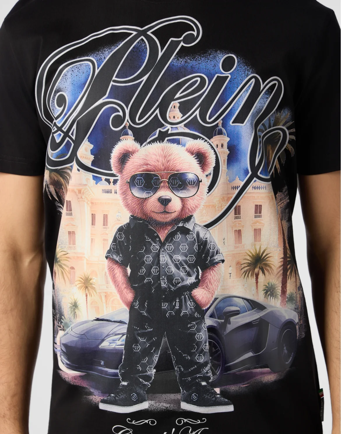 Round Neck T-Shirt Teddy, цвет: Черный