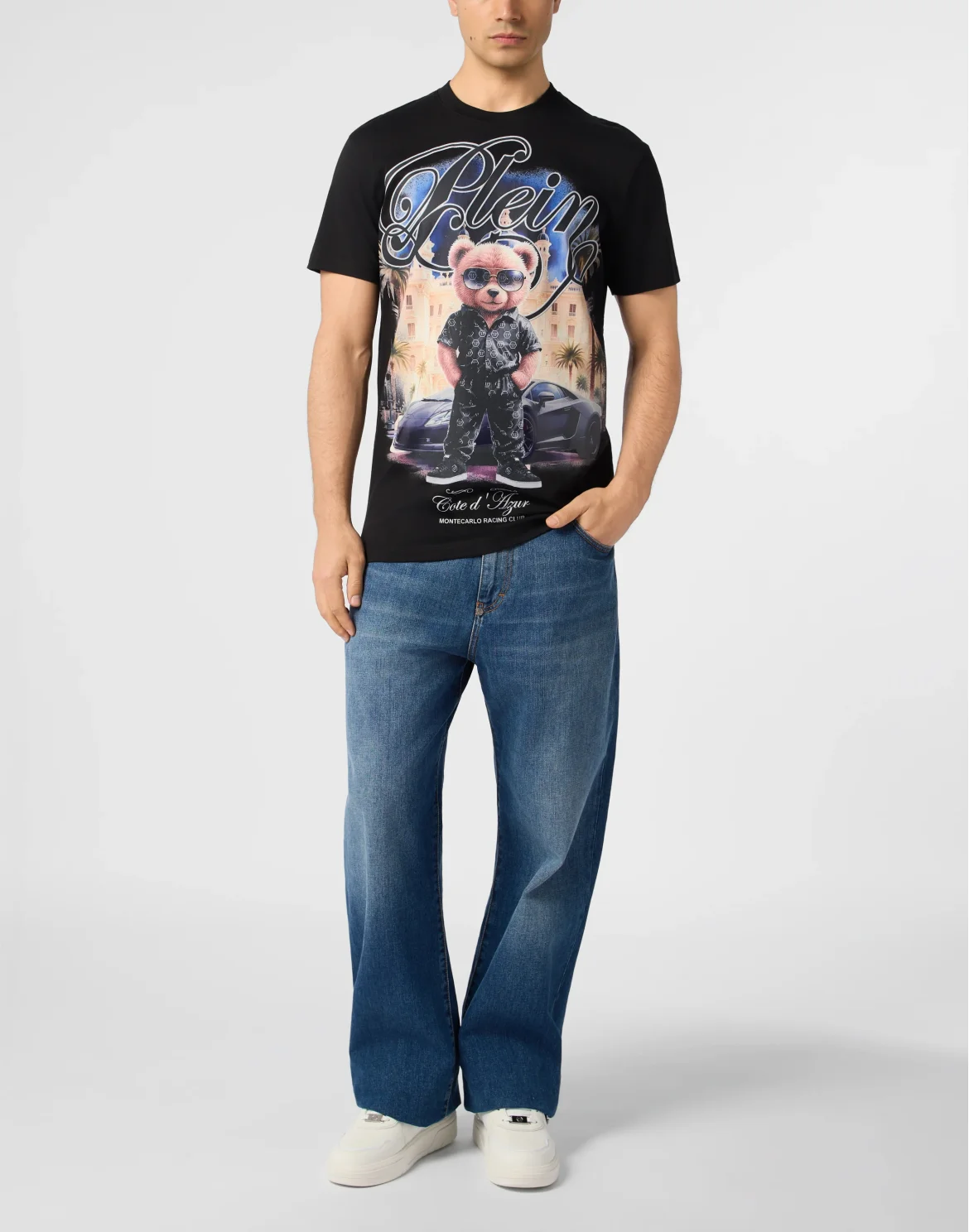 Round Neck T-Shirt Teddy, цвет: Черный