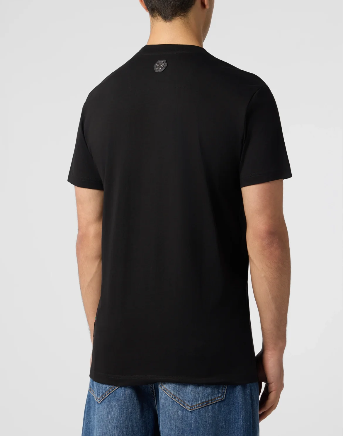 Round Neck T-Shirt Teddy, цвет: Черный