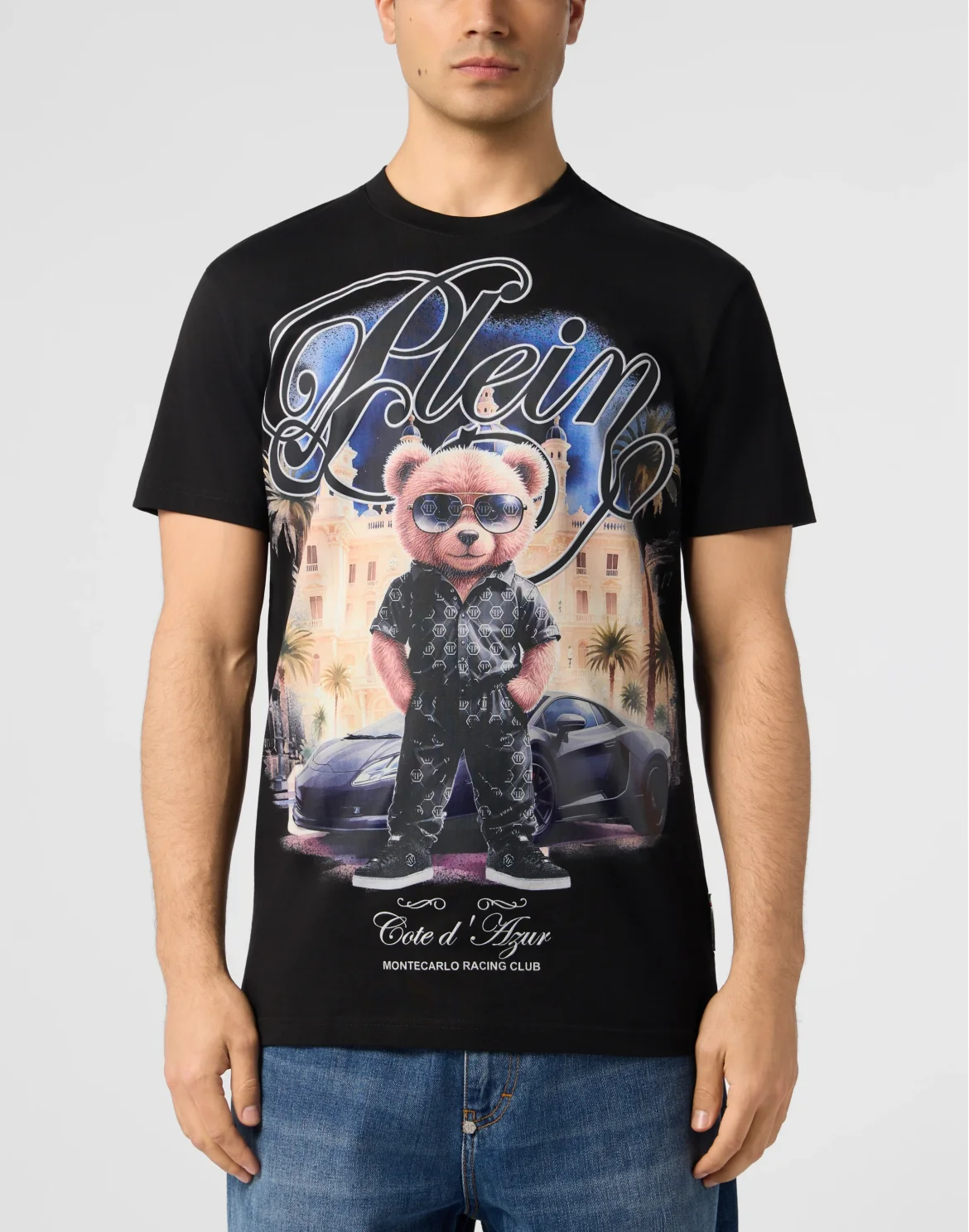 Round Neck T-Shirt Teddy, цвет: Черный