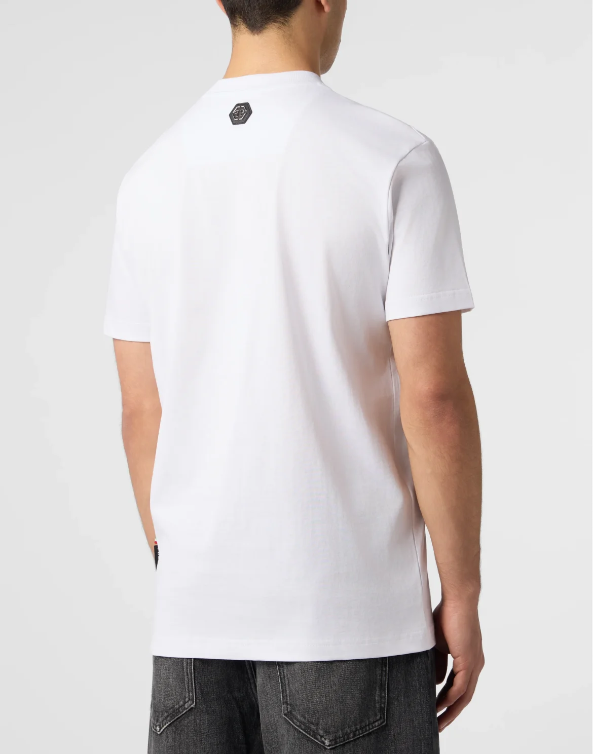 Round Neck T-Shirt Teddy Tuxedo, цвет: Белый