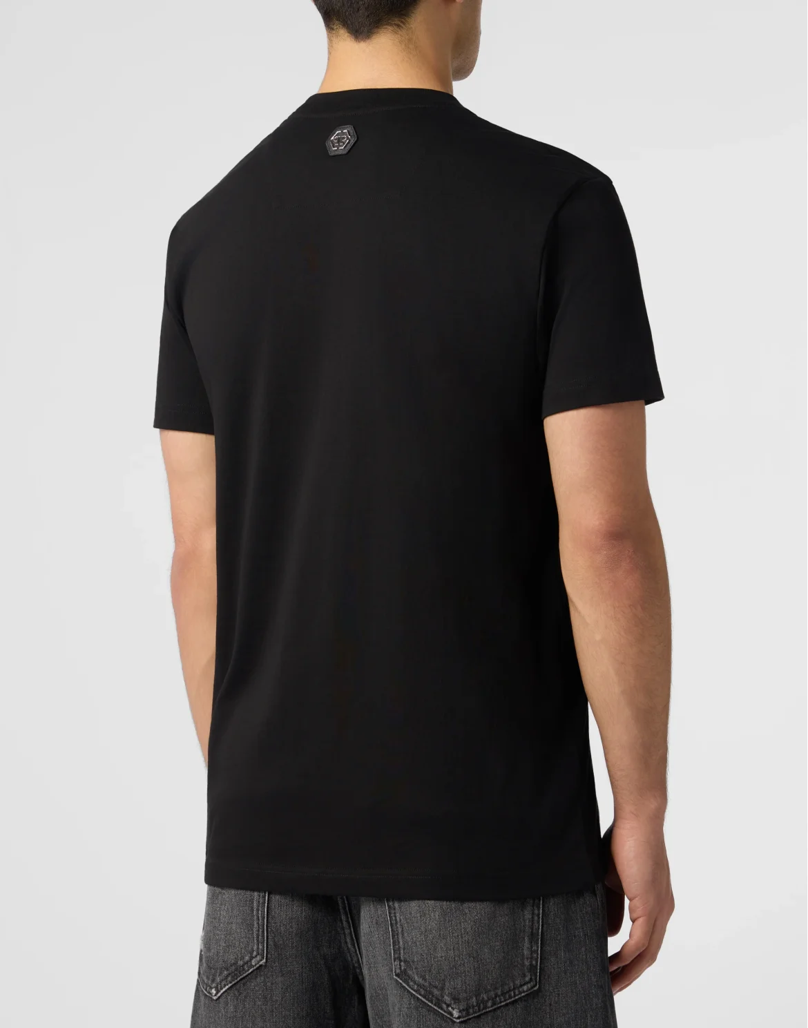 Round Neck T-Shirt Teddy Tuxedo, цвет: Черный